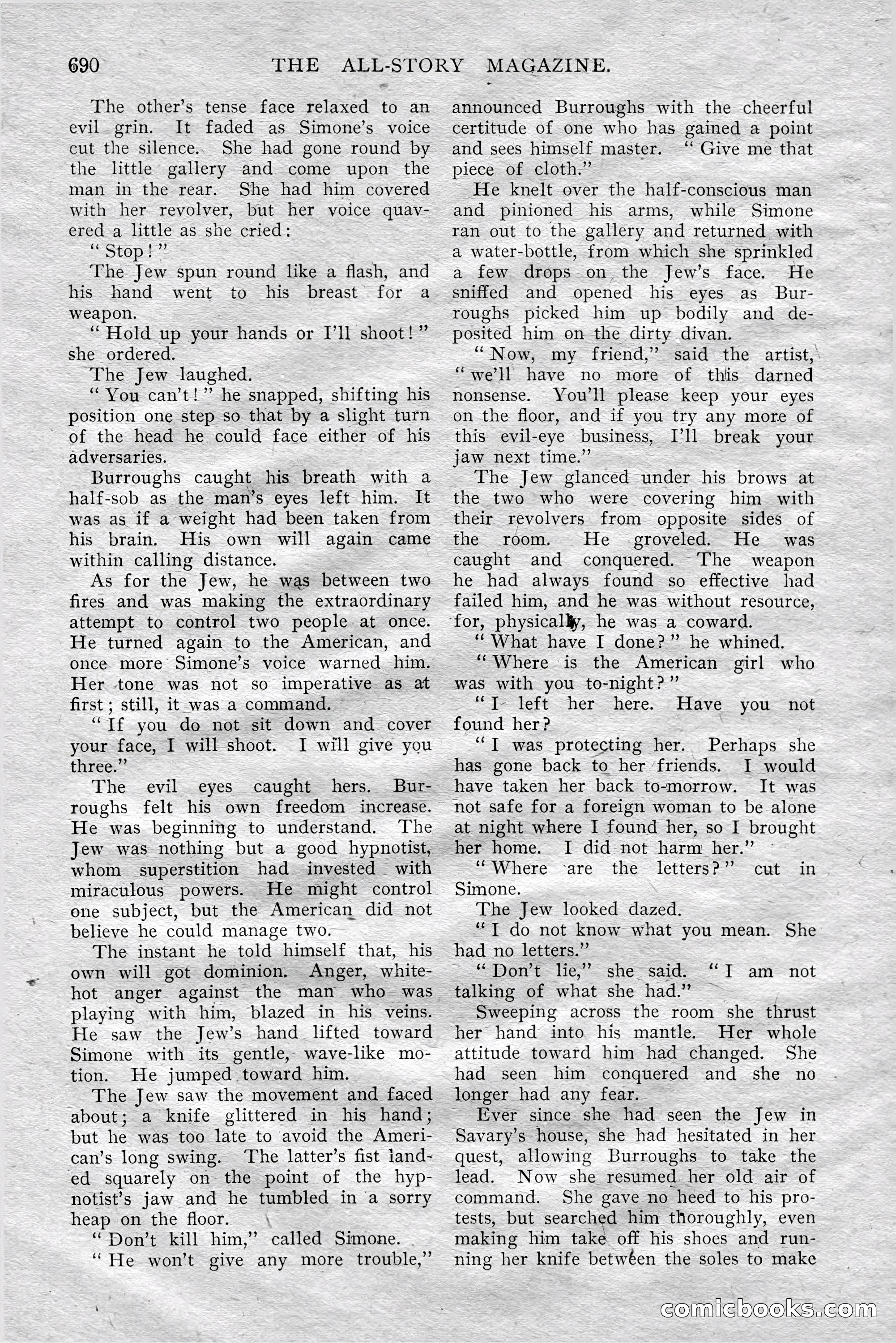 The All-Story Magazine, Aug 1909 — page 124 of 210