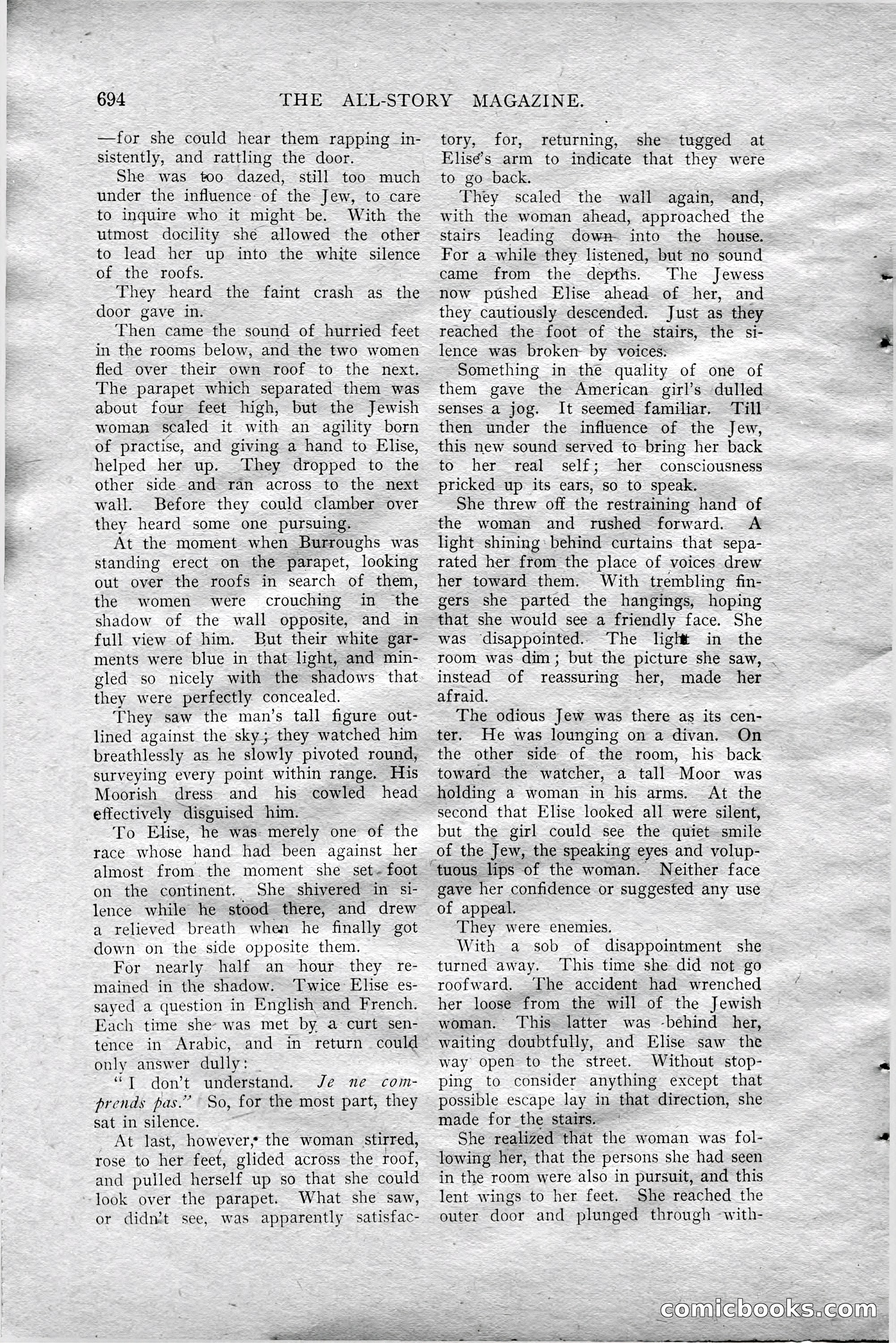 The All-Story Magazine, Aug 1909 — page 128 of 210