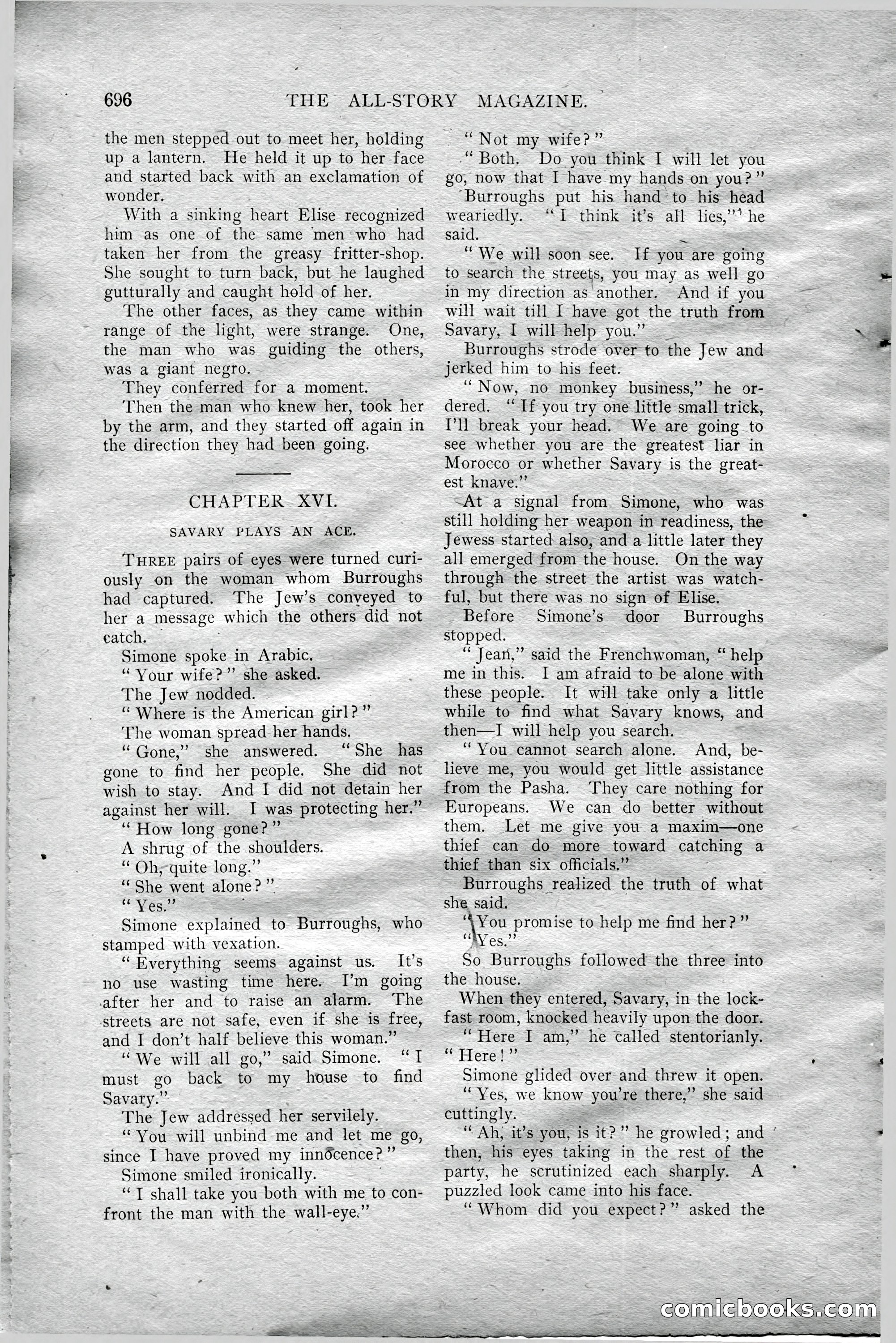 The All-Story Magazine, Aug 1909 — page 130 of 210