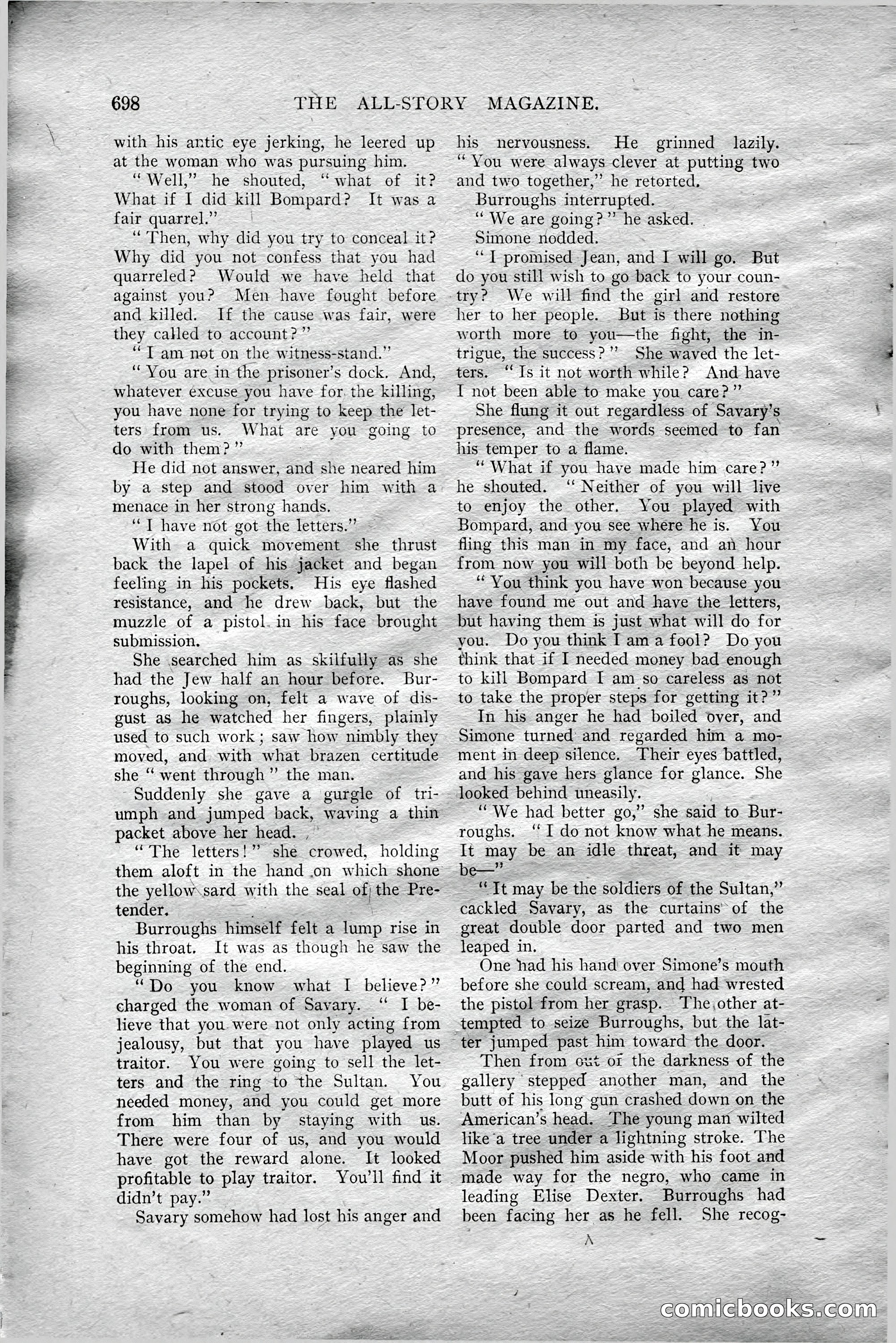 The All-Story Magazine, Aug 1909 — page 132 of 210