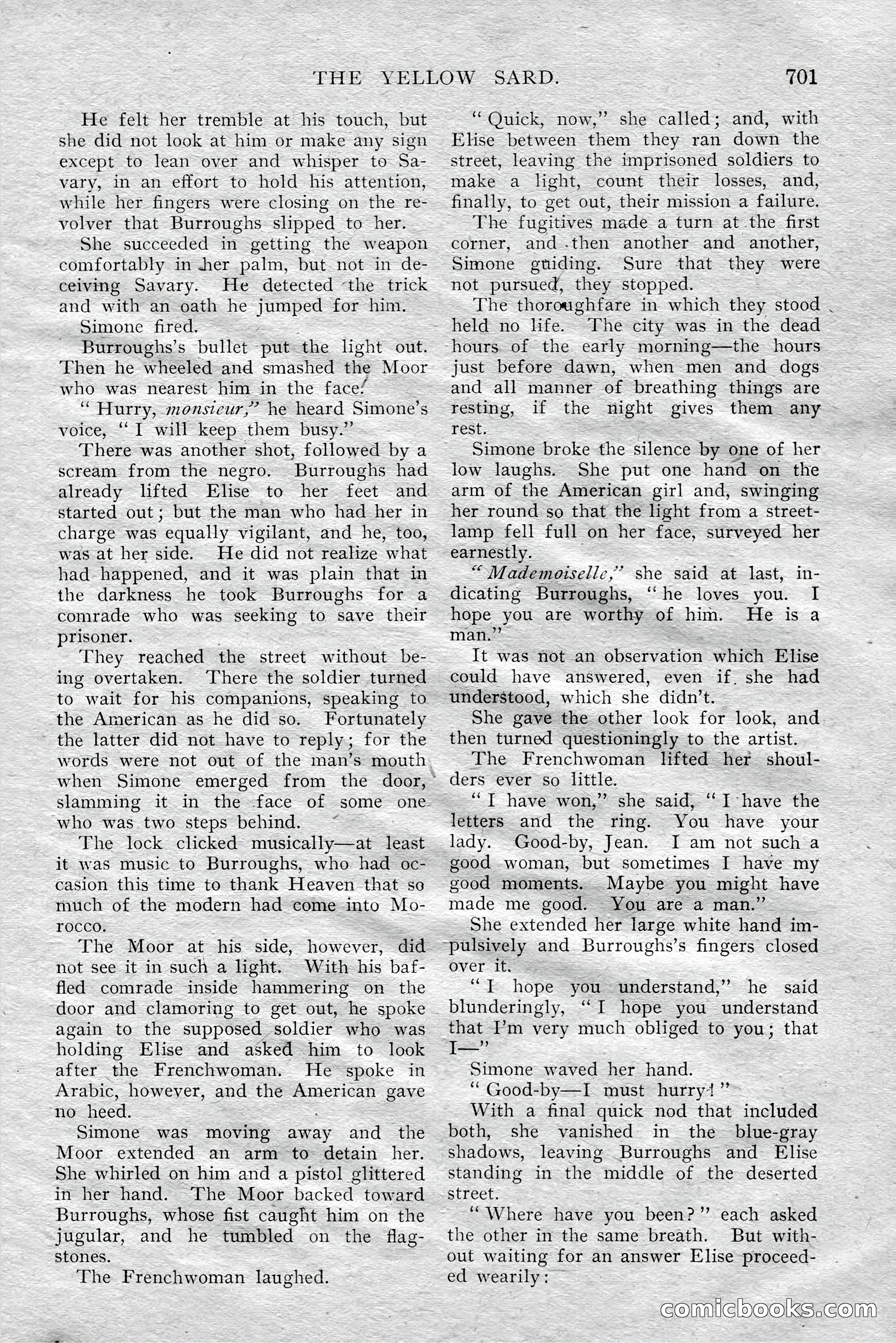 The All-Story Magazine, Aug 1909 — page 135 of 210