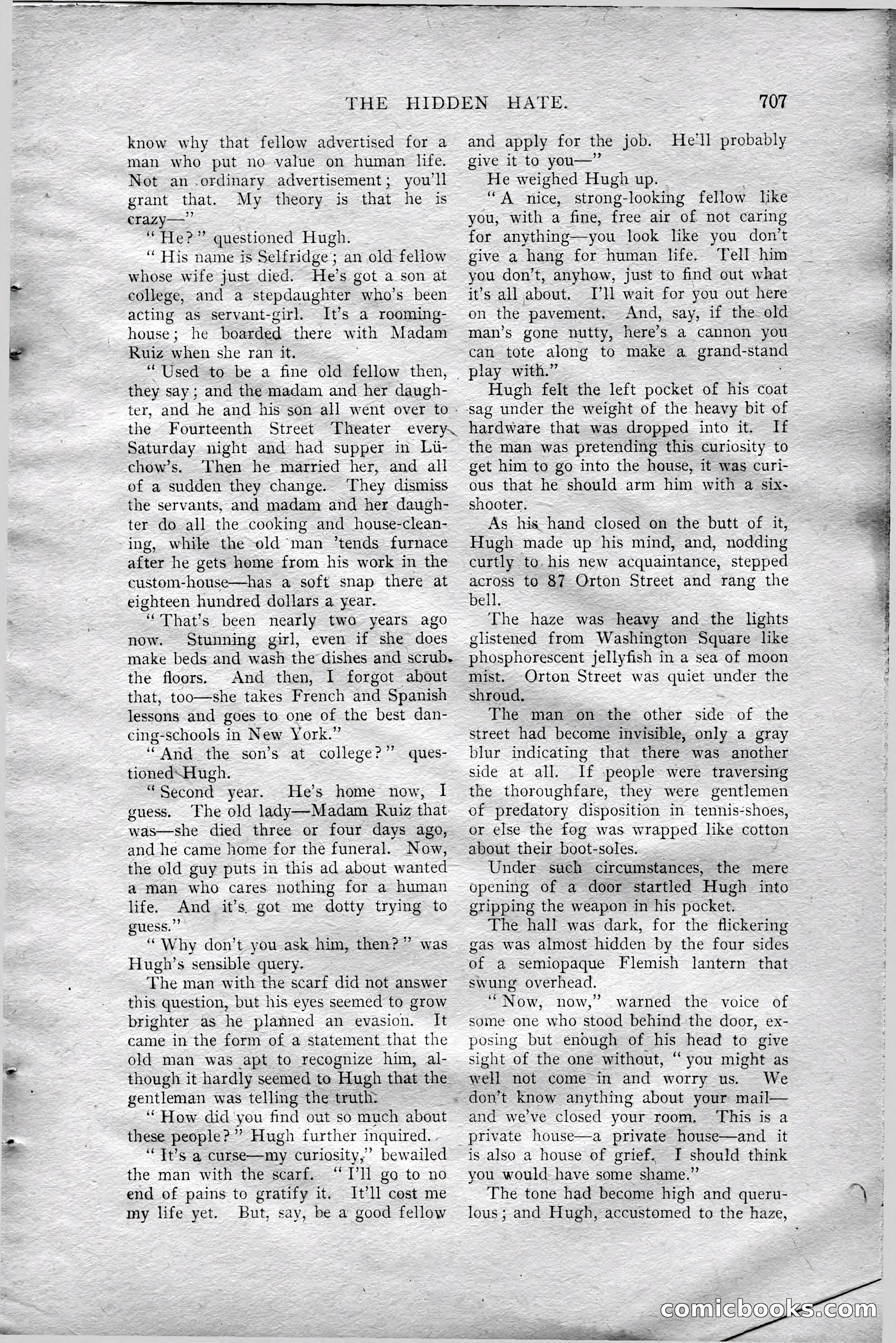 The All-Story Magazine, Aug 1909 — page 141 of 210