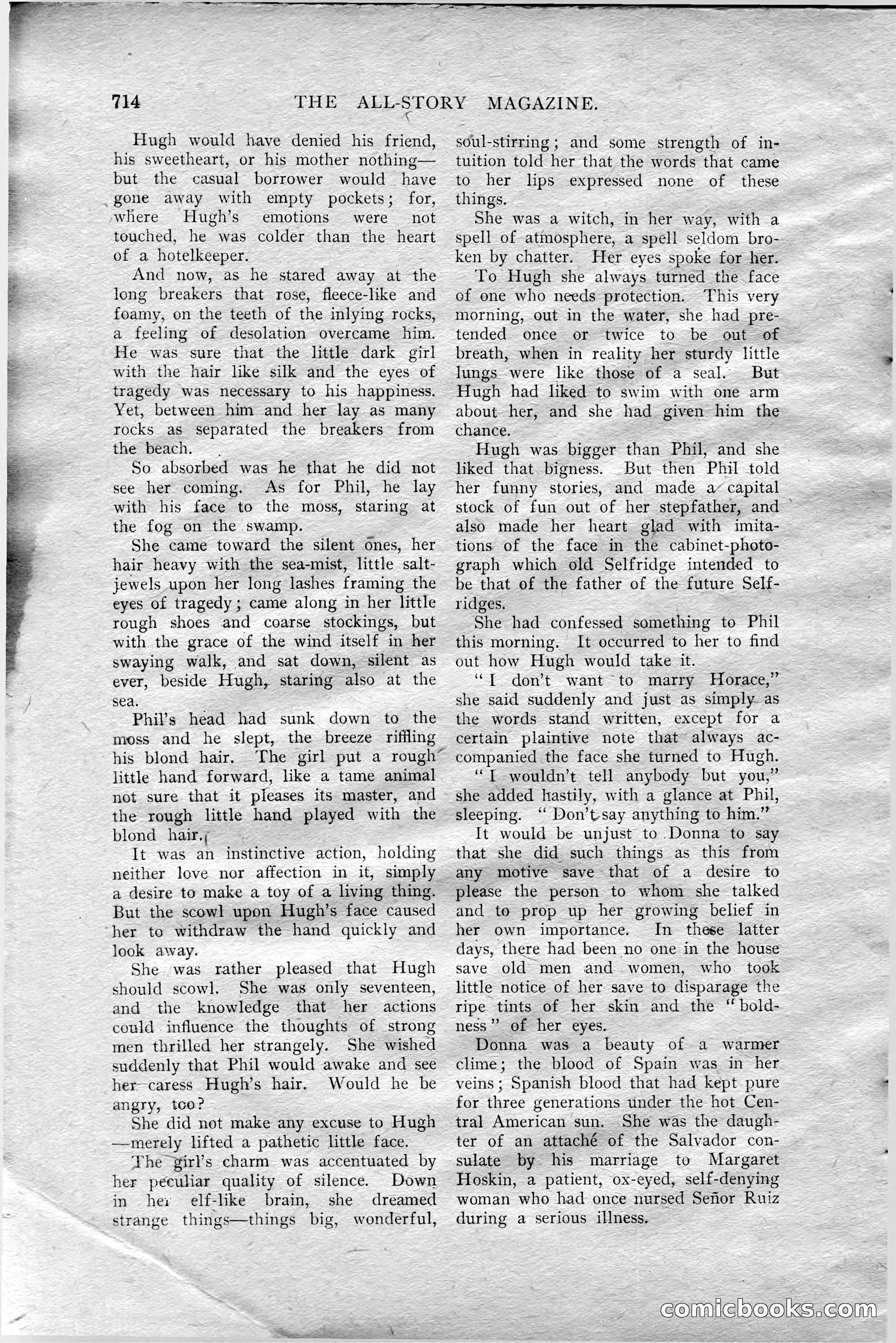 The All-Story Magazine, Aug 1909 — page 148 of 210