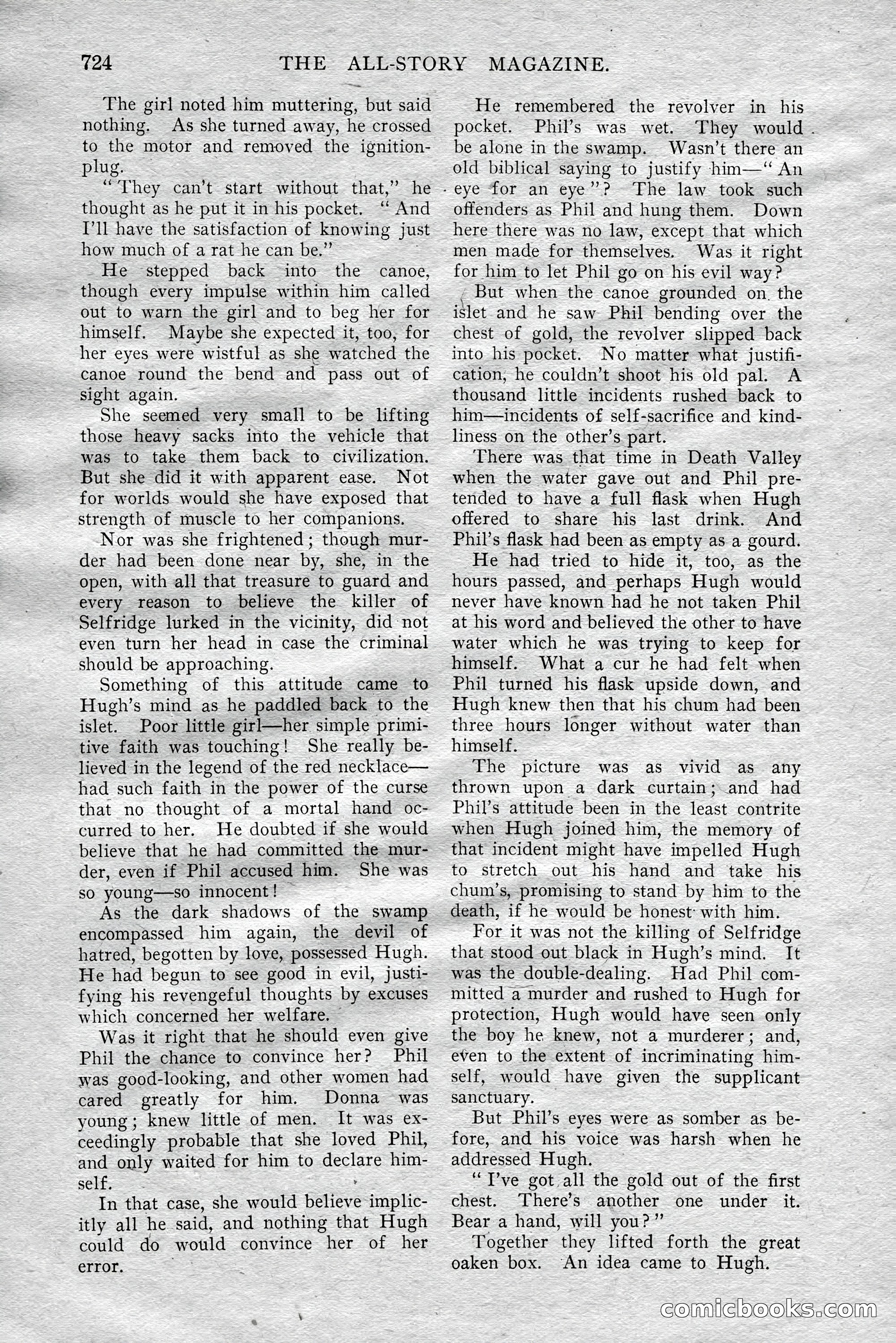 The All-Story Magazine, Aug 1909 — page 158 of 210