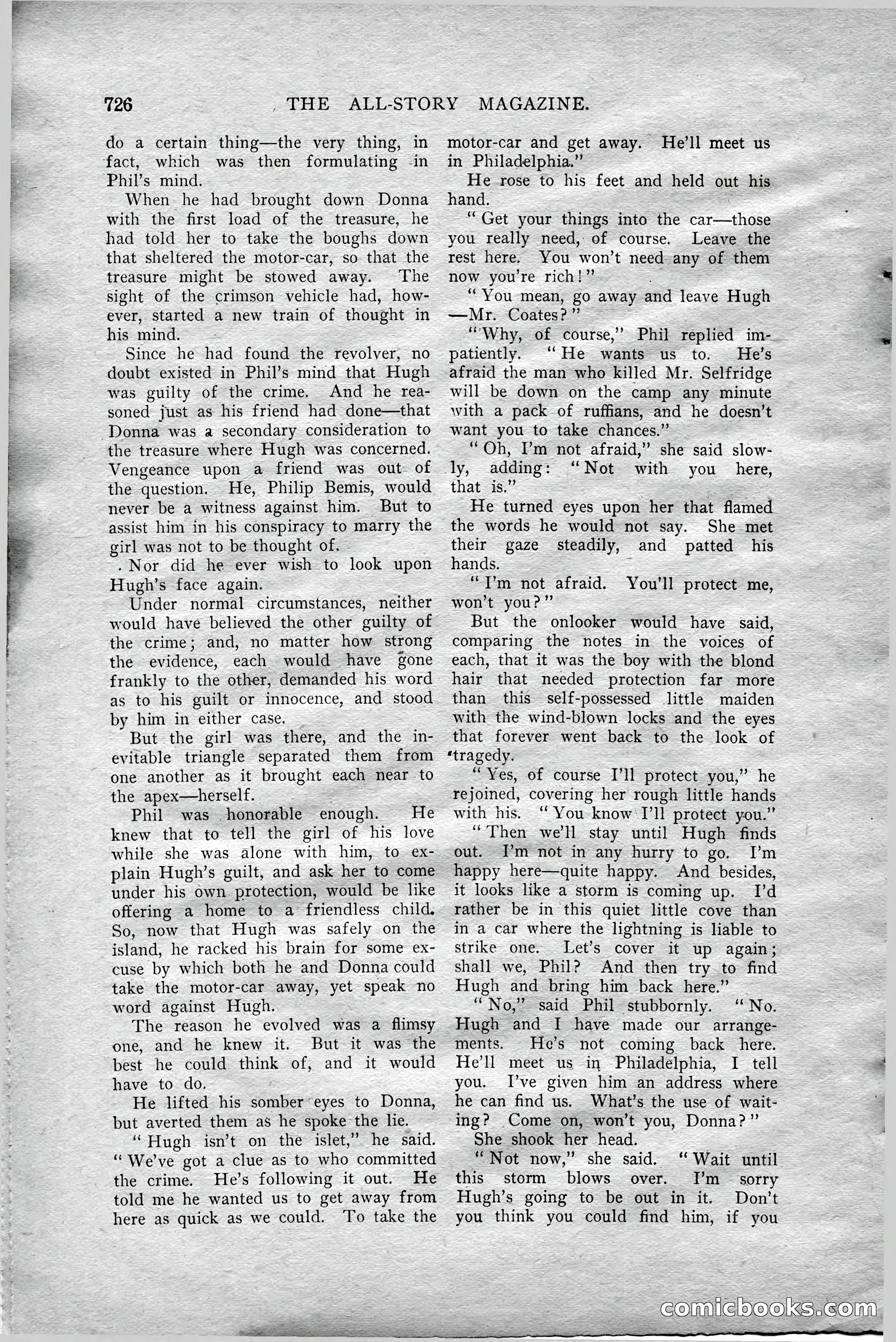 The All-Story Magazine, Aug 1909 — page 160 of 210