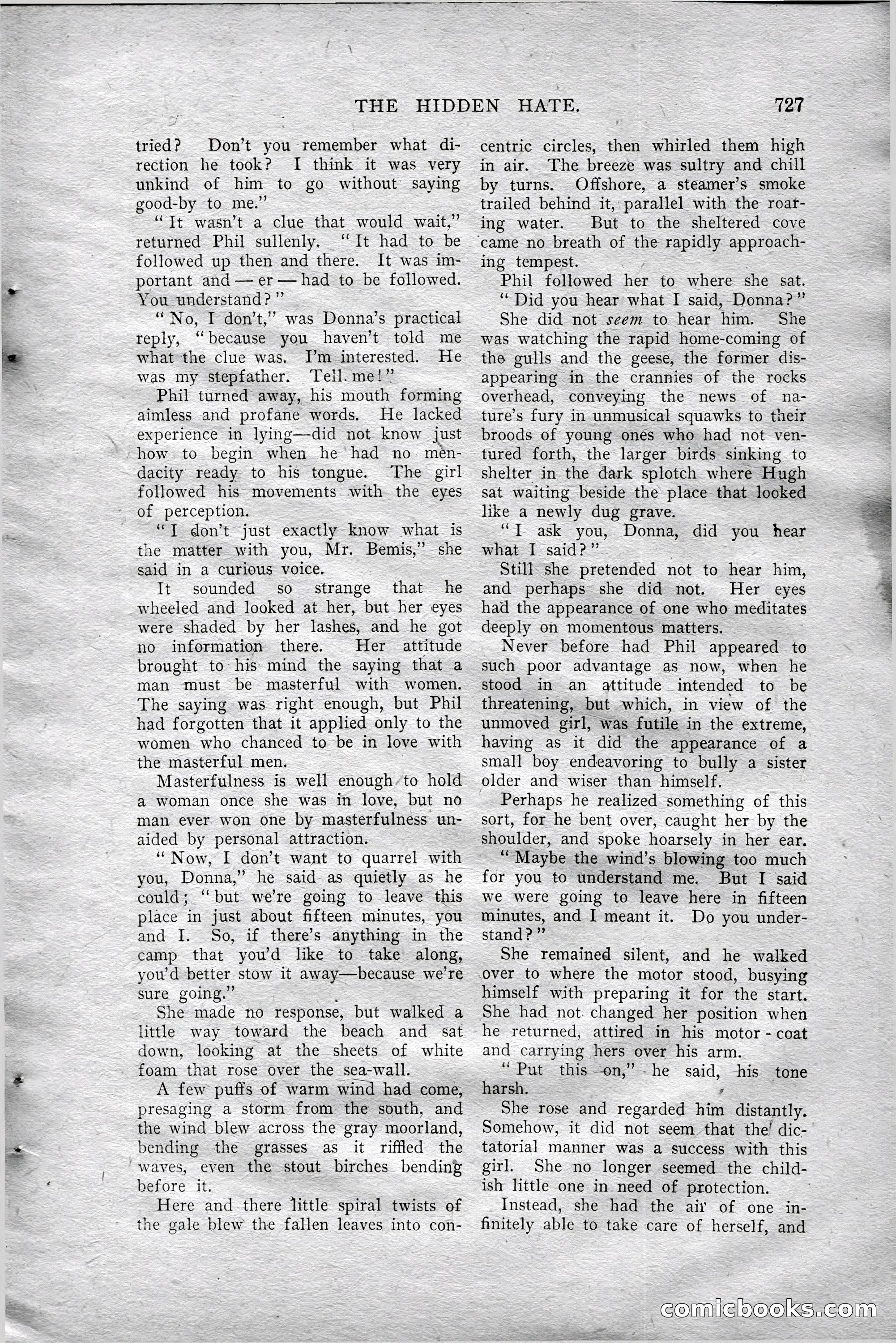 The All-Story Magazine, Aug 1909 — page 161 of 210