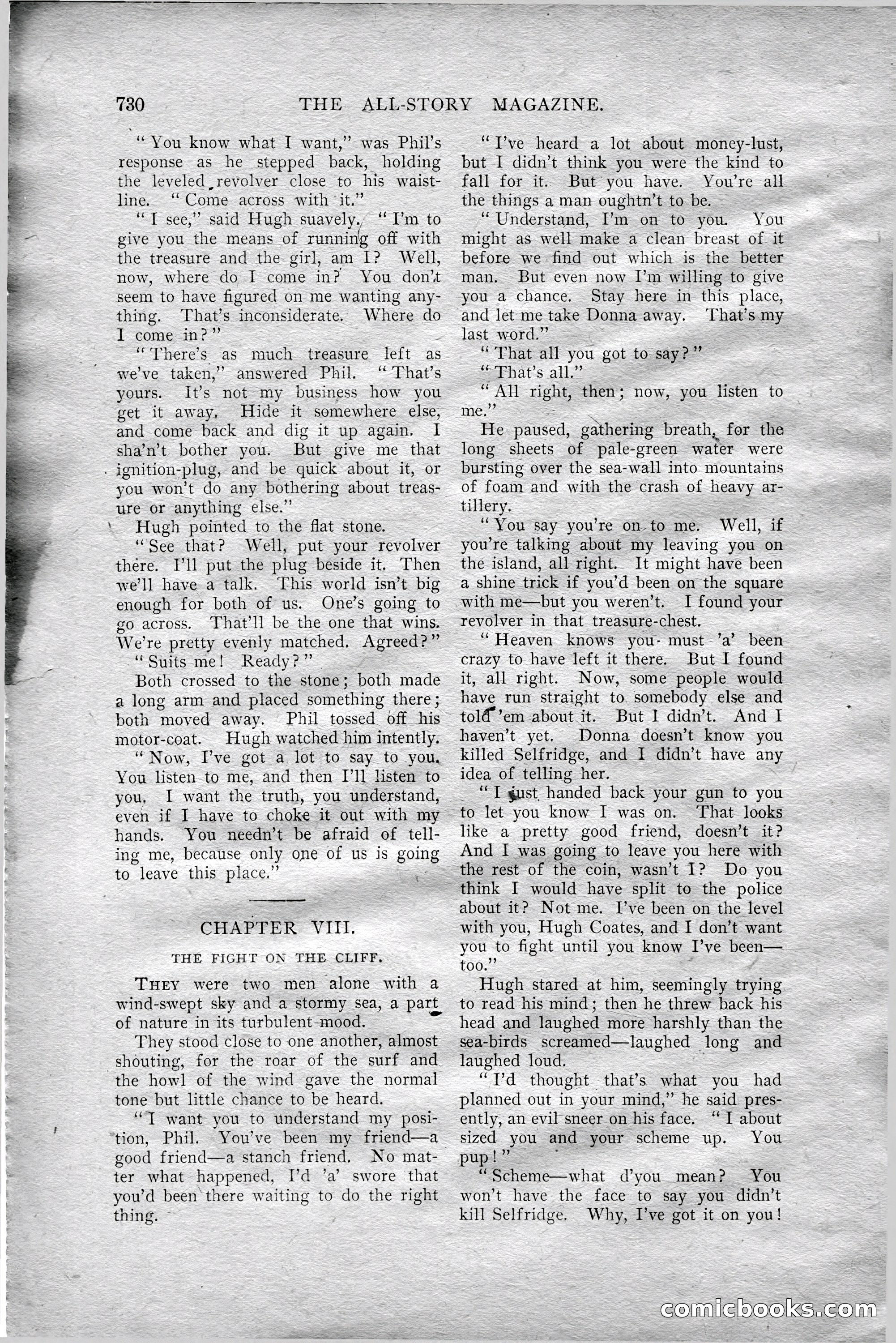 The All-Story Magazine, Aug 1909 — page 164 of 210