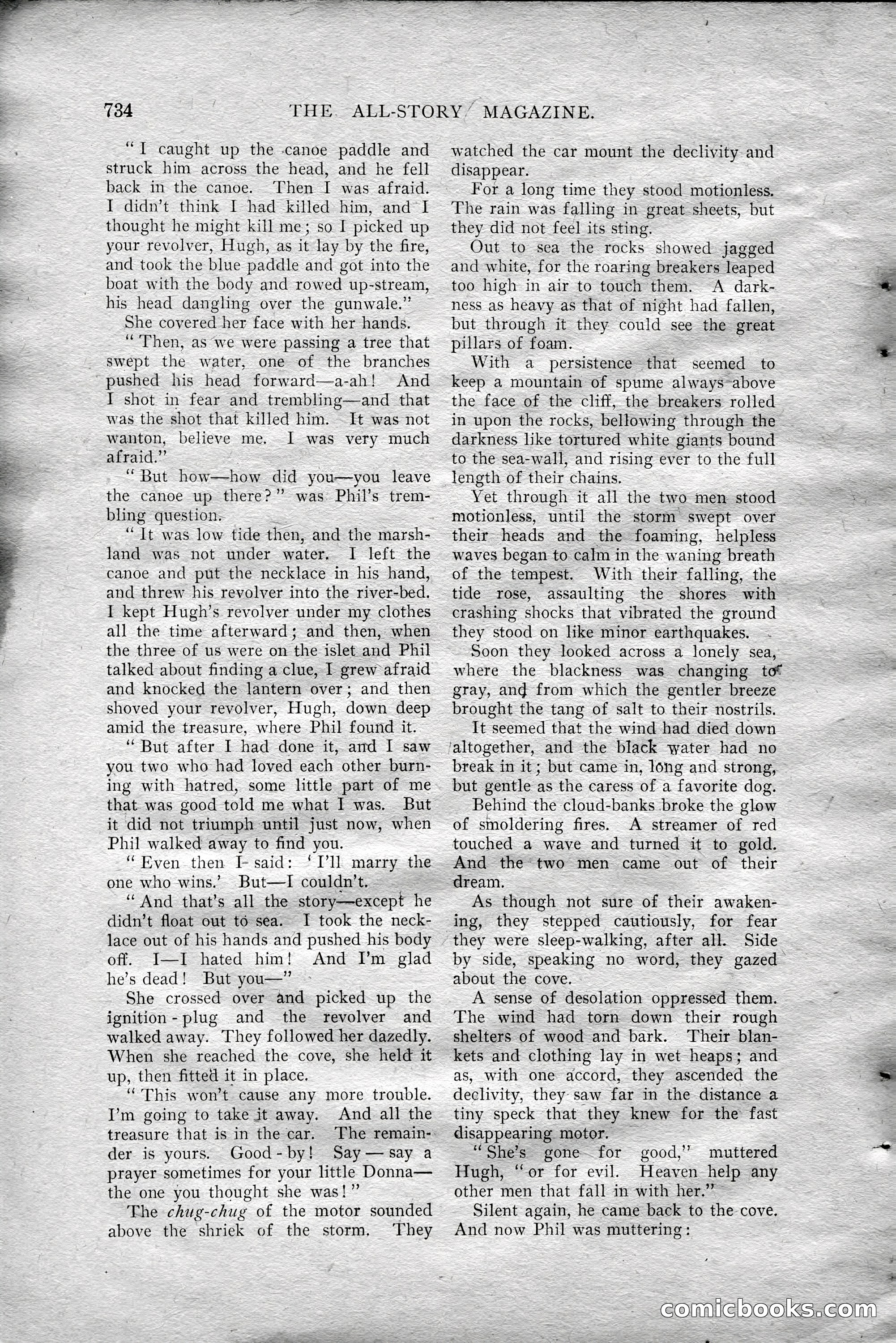 The All-Story Magazine, Aug 1909 — page 168 of 210
