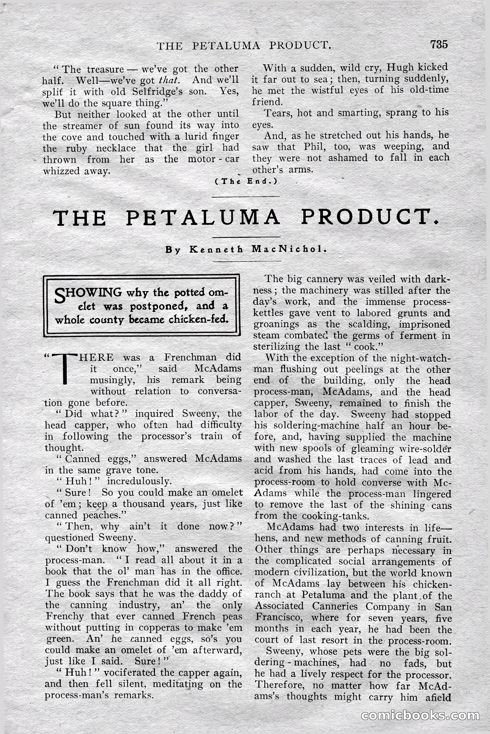 The All-Story Magazine, Aug 1909 — page 169 of 210