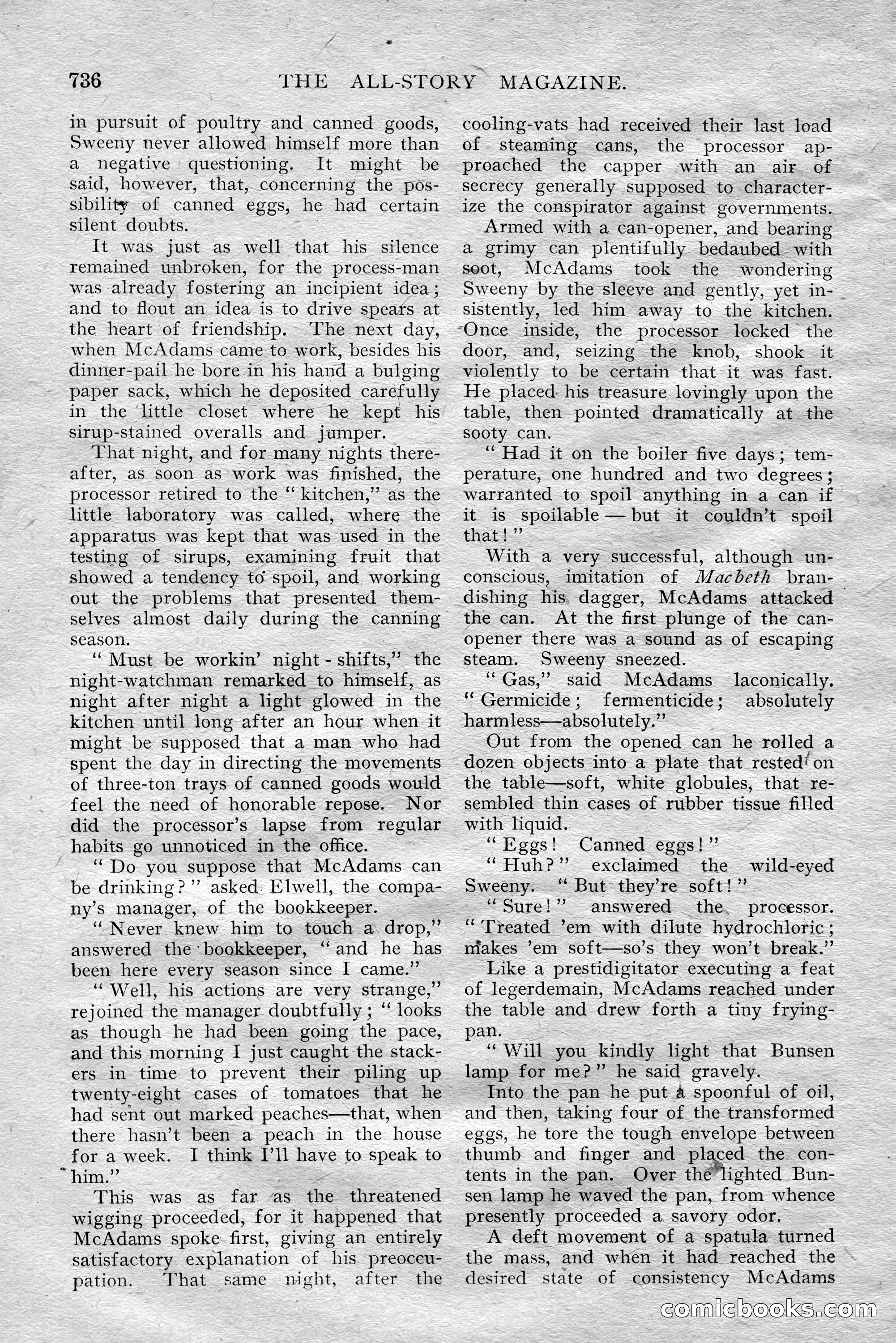 The All-Story Magazine, Aug 1909 — page 170 of 210