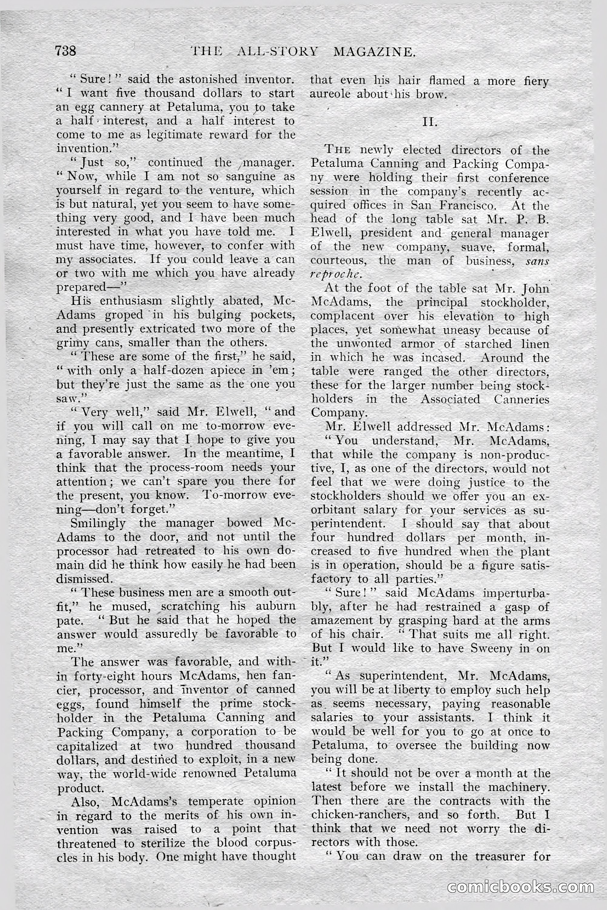 The All-Story Magazine, Aug 1909 — page 172 of 210