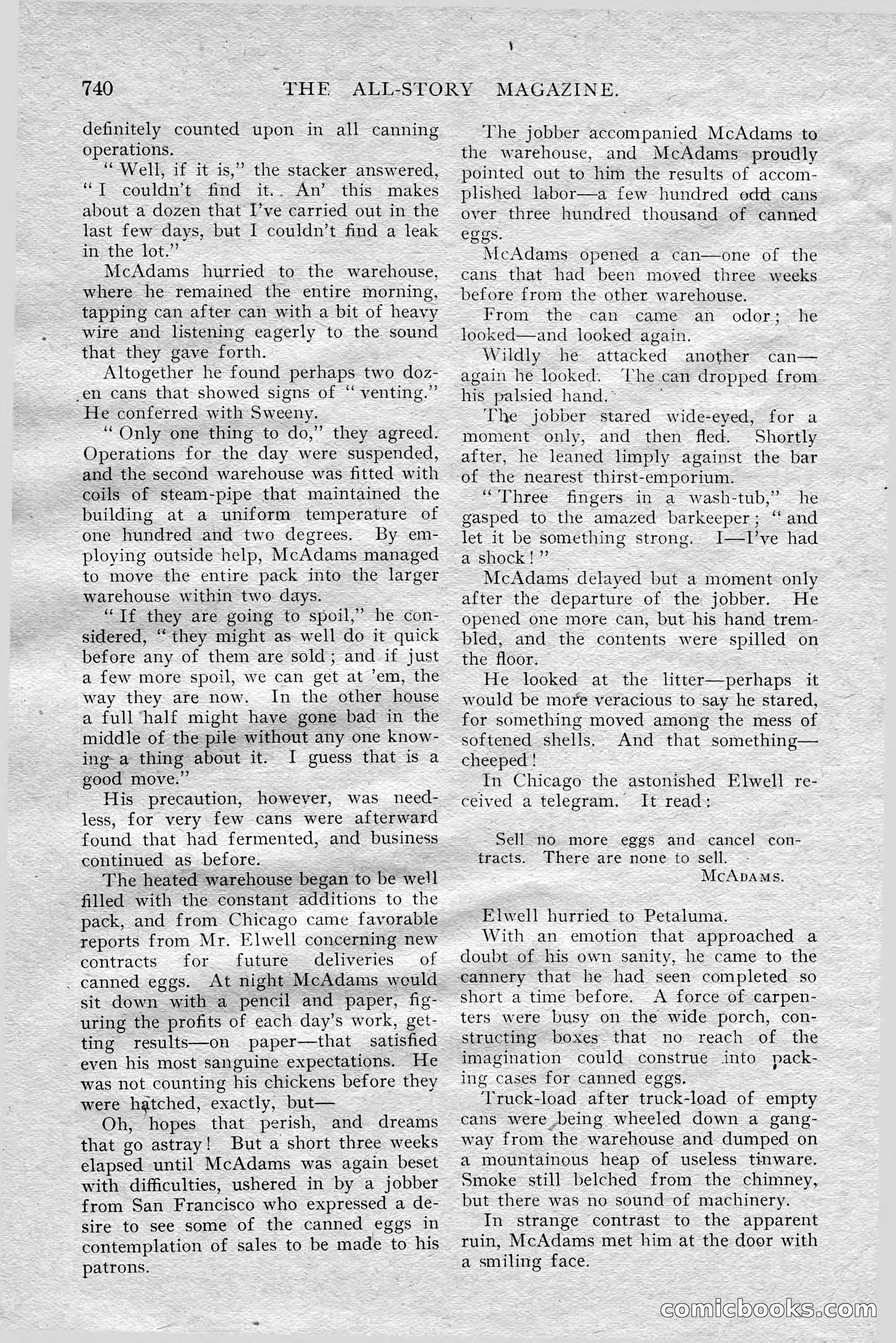 The All-Story Magazine, Aug 1909 — page 174 of 210