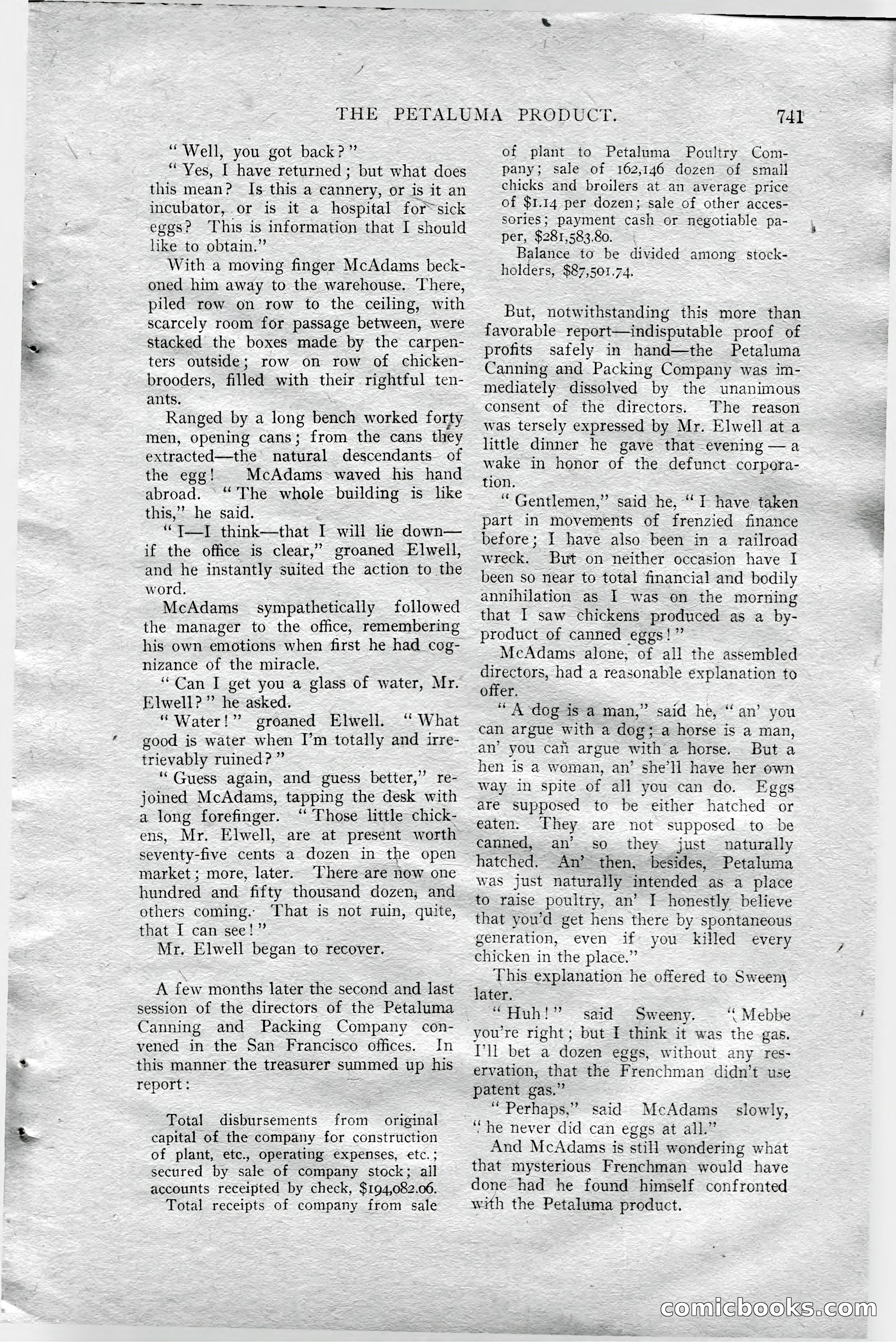 The All-Story Magazine, Aug 1909 — page 175 of 210