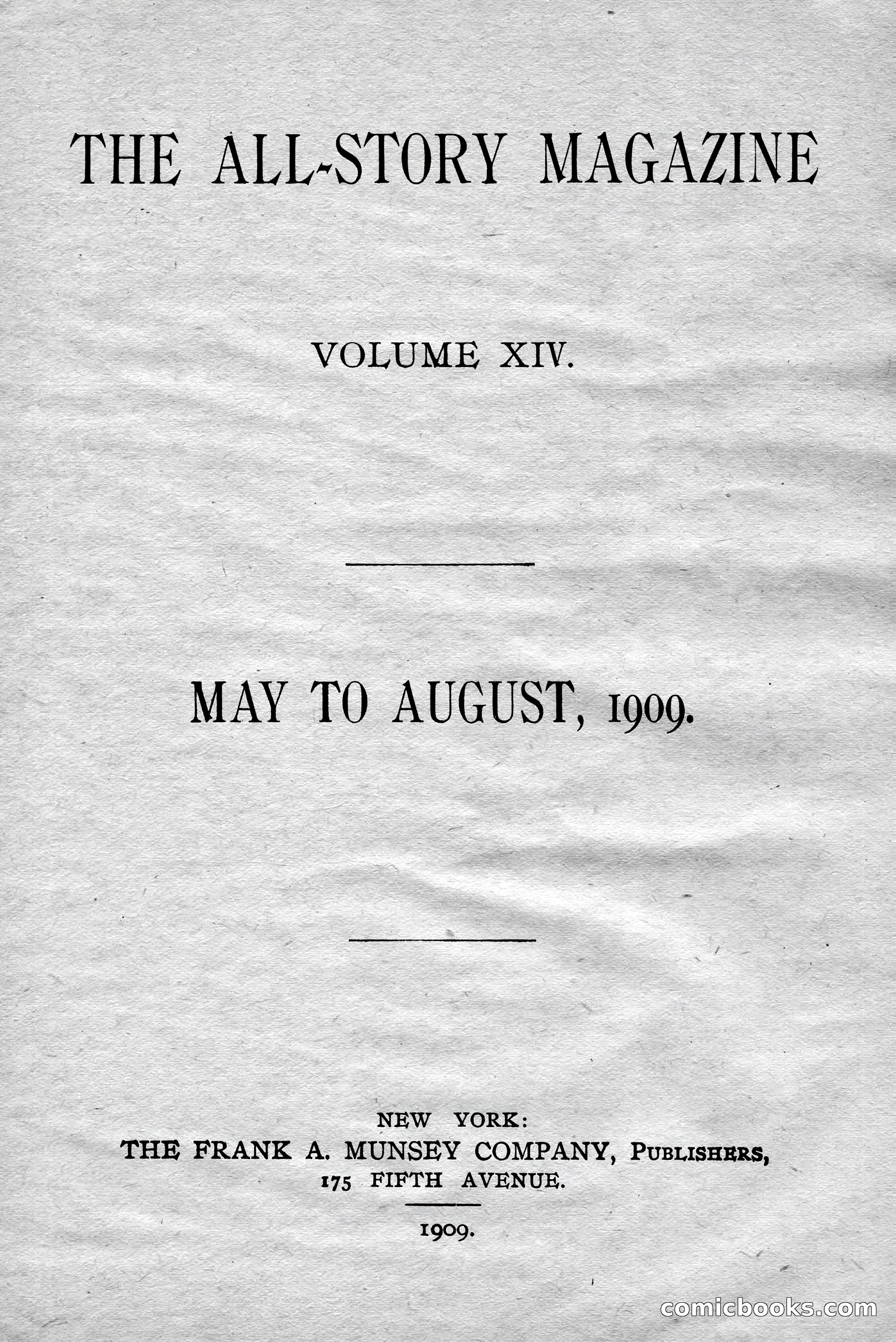 The All-Story Magazine, Aug 1909 — page 199 of 210