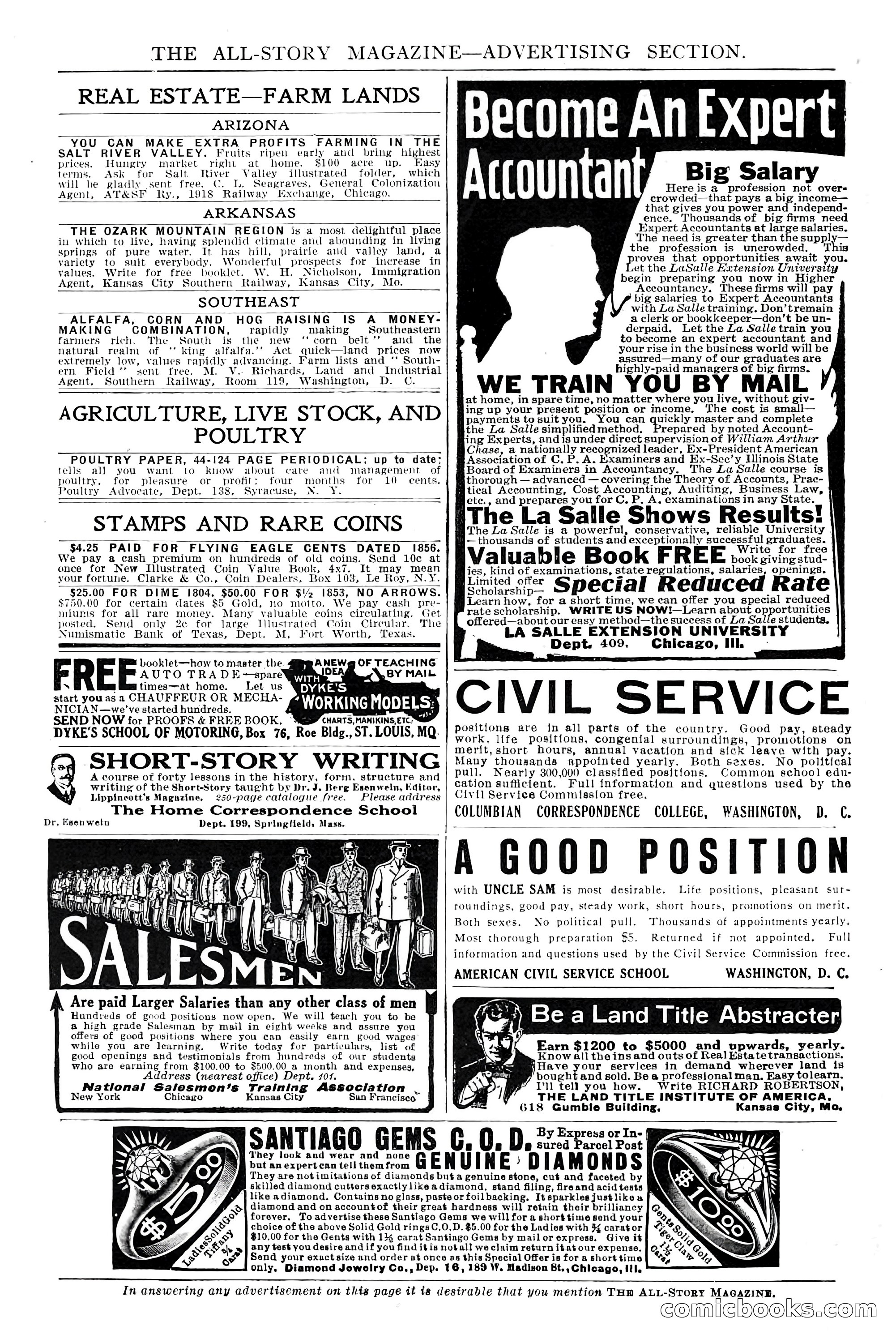 The All-Story Magazine, Dec 1913 — page 8 of 266