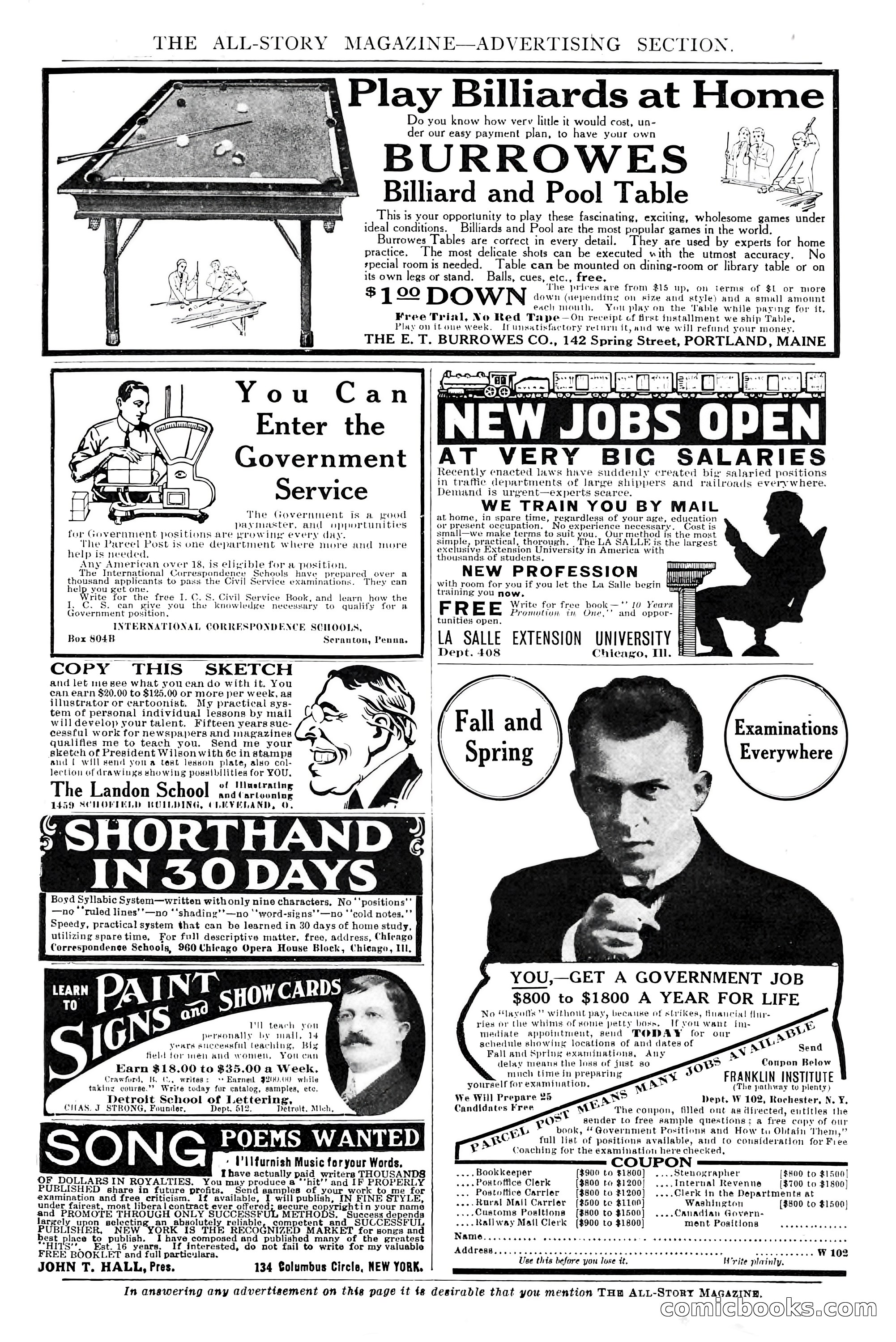 The All-Story Magazine, Dec 1913 — page 9 of 266