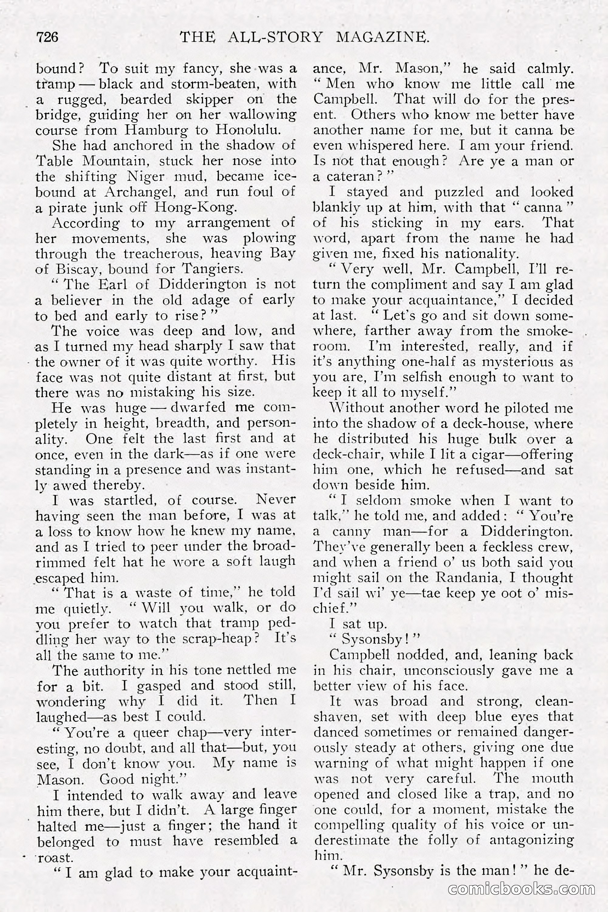 The All-Story Magazine, Dec 1913 — page 16 of 266