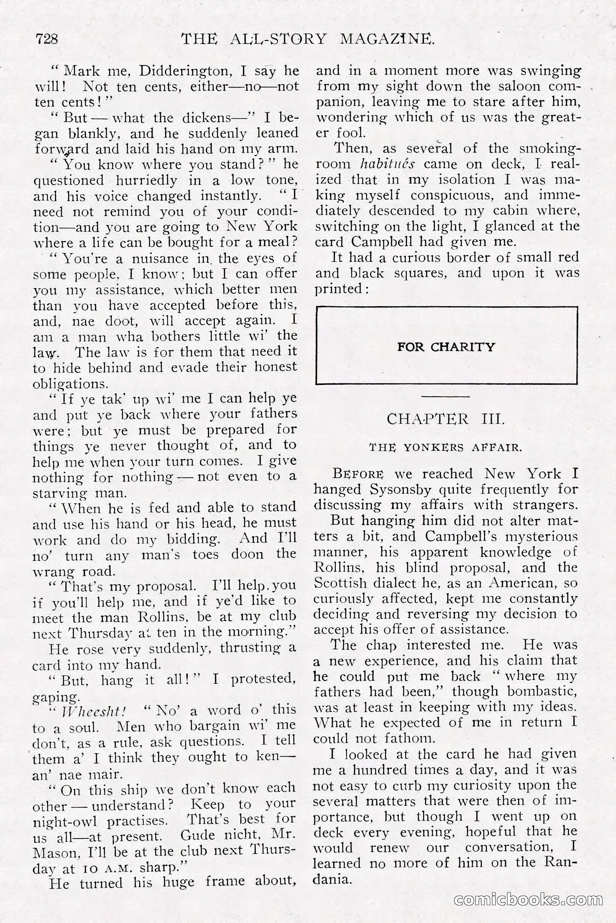 The All-Story Magazine, Dec 1913 — page 18 of 266