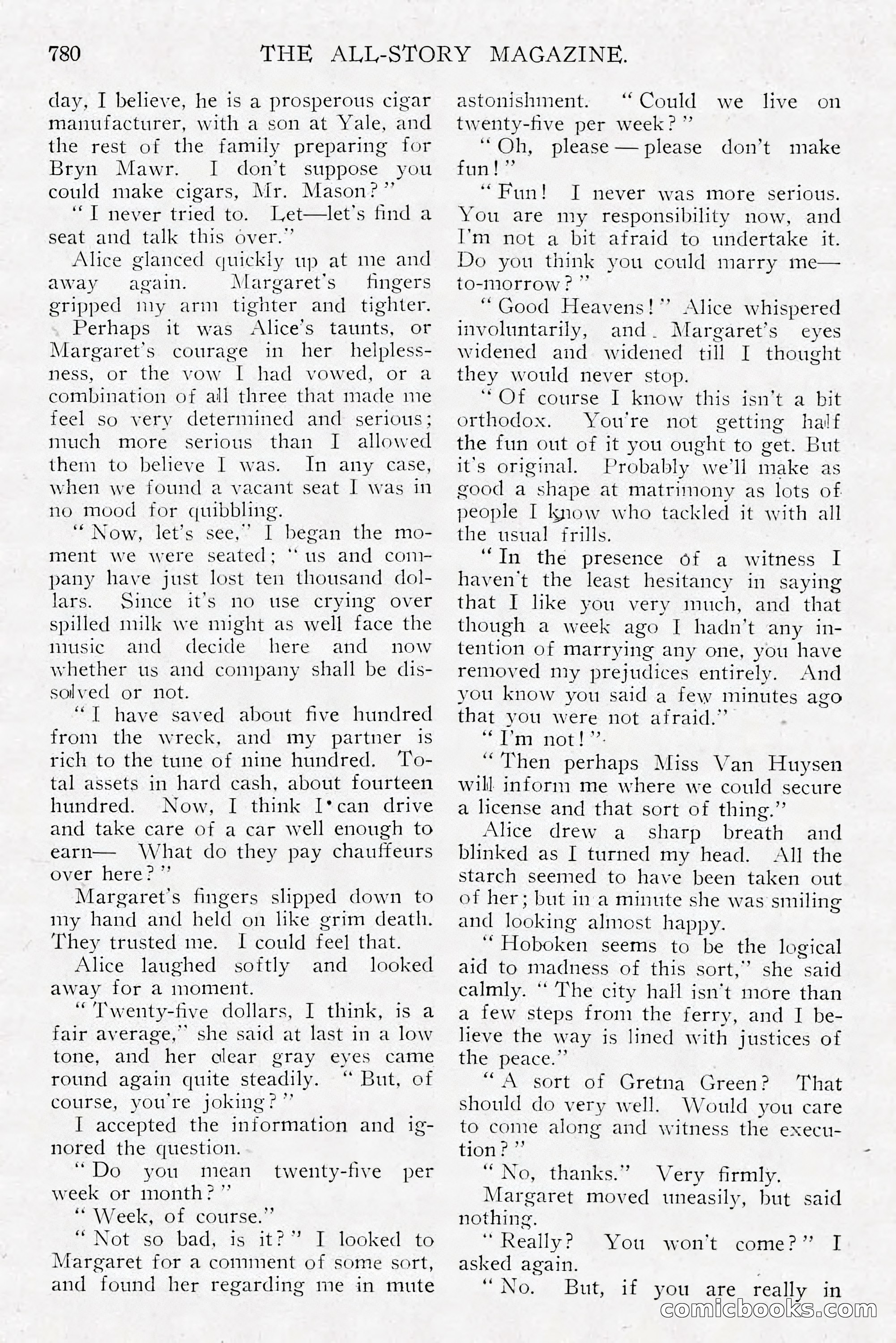 The All-Story Magazine, Dec 1913 — page 70 of 266