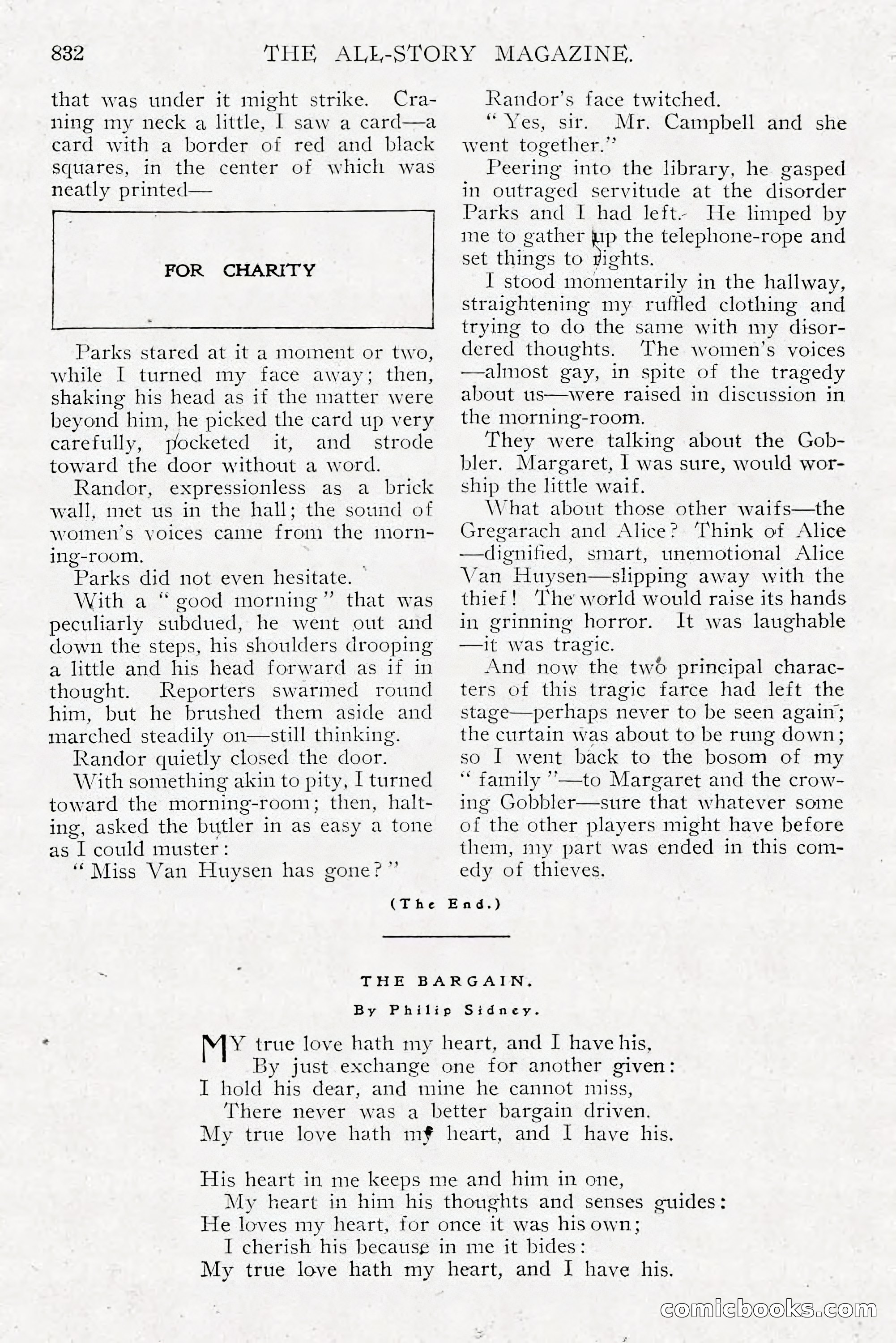 The All-Story Magazine, Dec 1913 — page 122 of 266