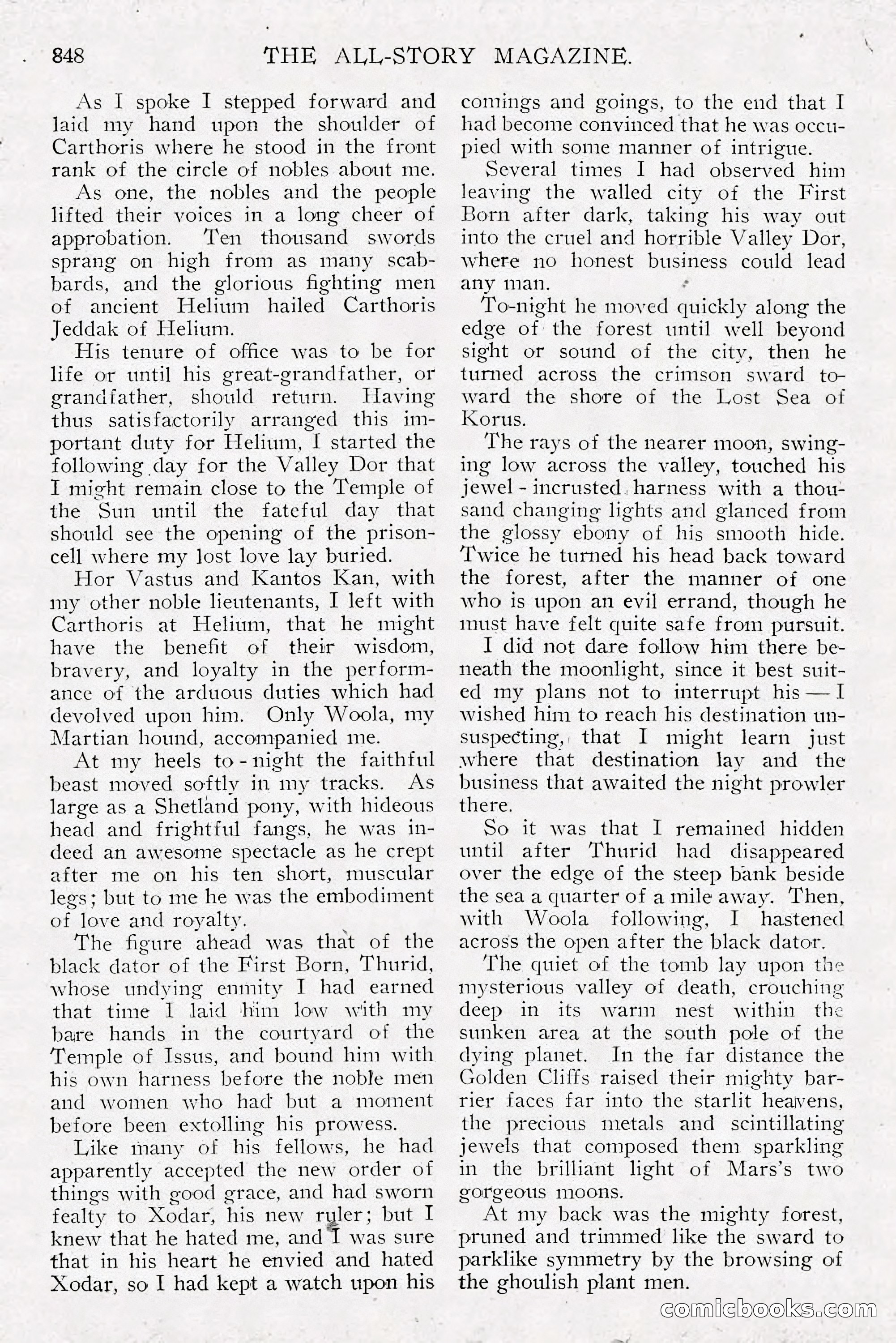 The All-Story Magazine, Dec 1913 — page 138 of 266