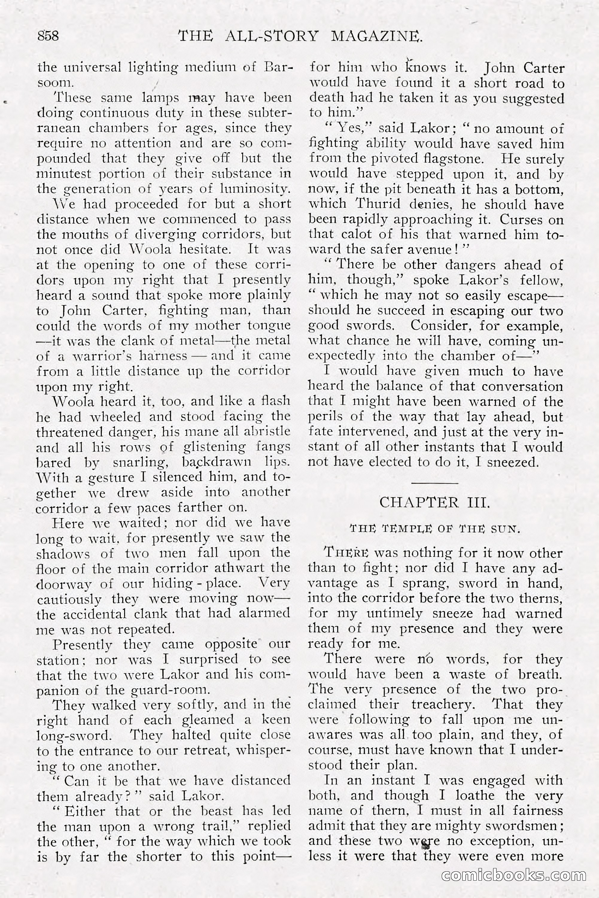The All-Story Magazine, Dec 1913 — page 148 of 266