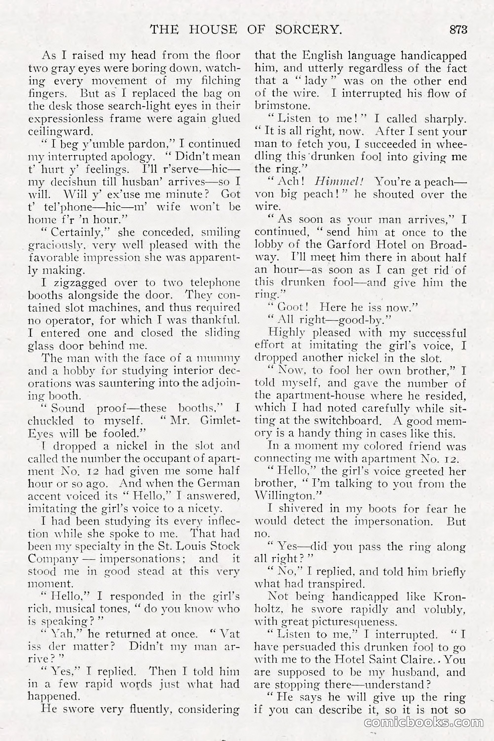 The All-Story Magazine, Dec 1913 — page 163 of 266