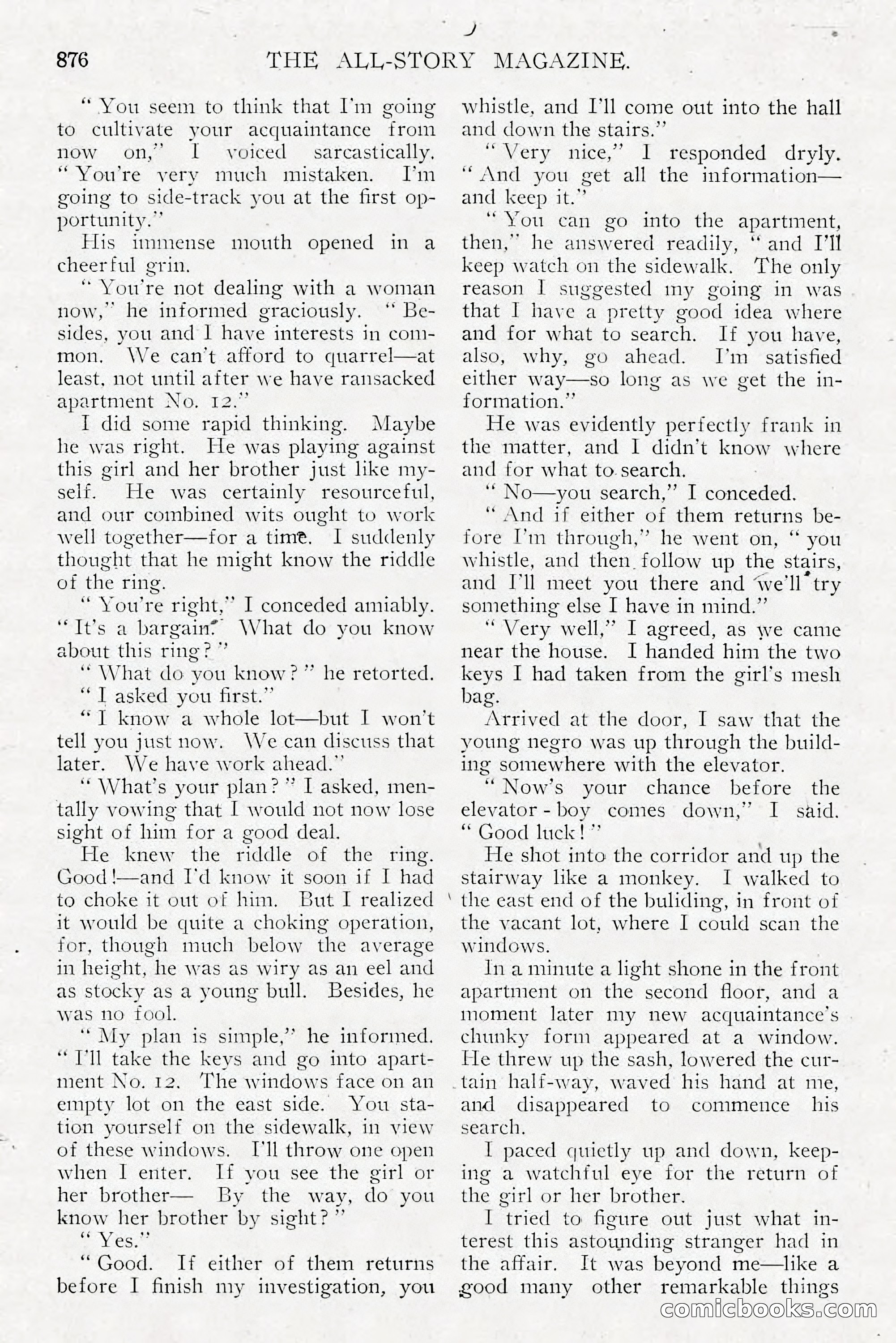 The All-Story Magazine, Dec 1913 — page 166 of 266