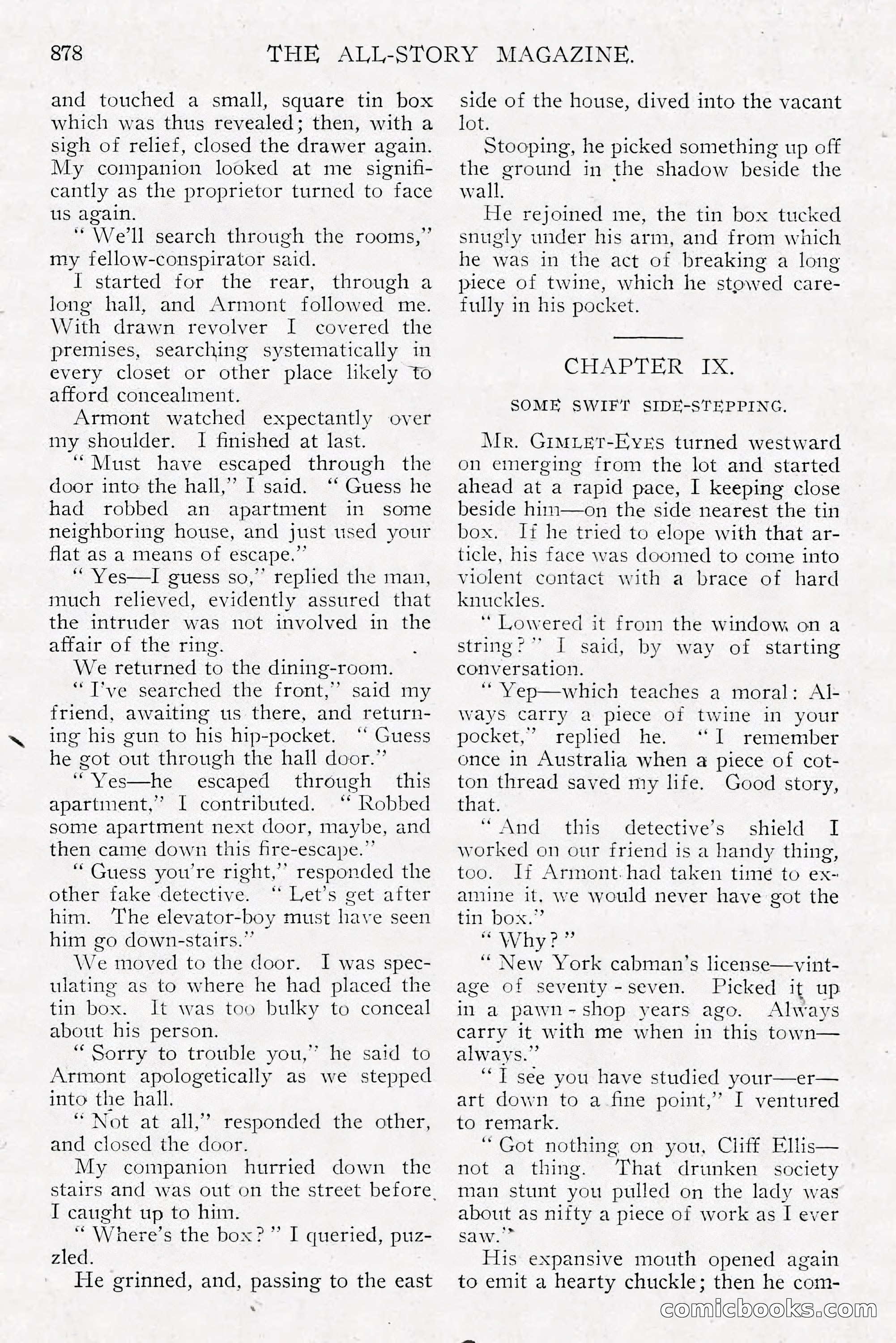 The All-Story Magazine, Dec 1913 — page 168 of 266