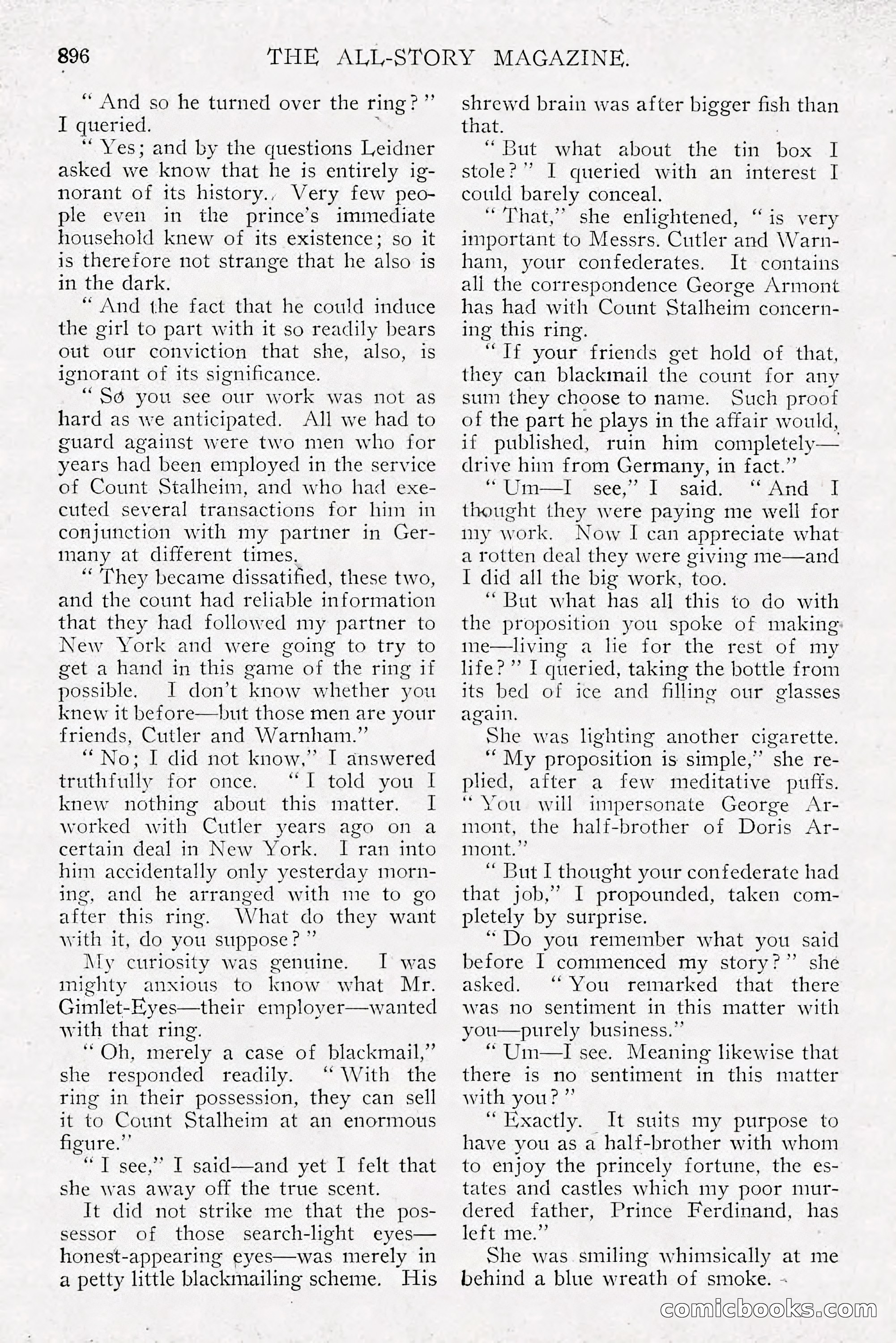 The All-Story Magazine, Dec 1913 — page 186 of 266