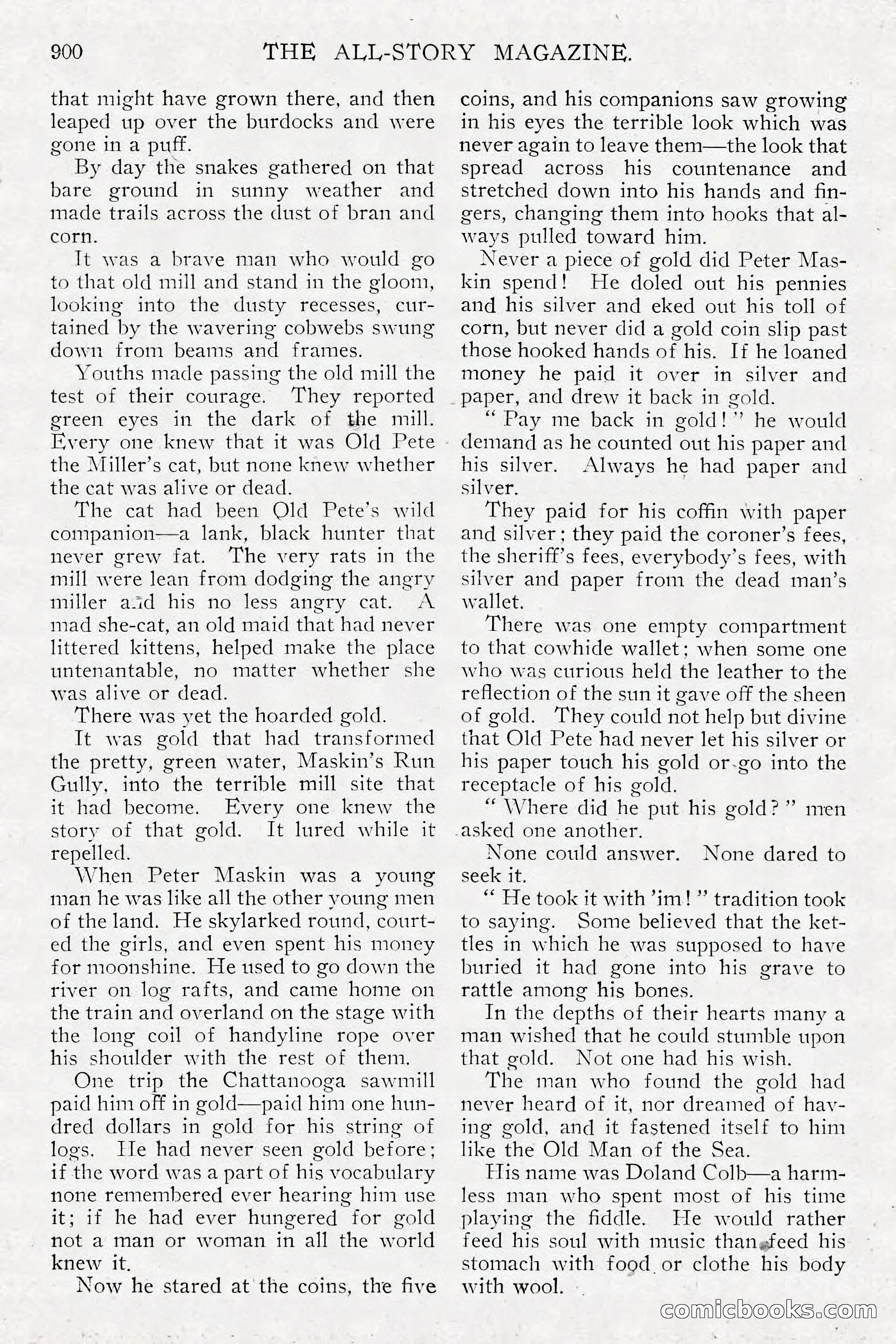 The All-Story Magazine, Dec 1913 — page 190 of 266