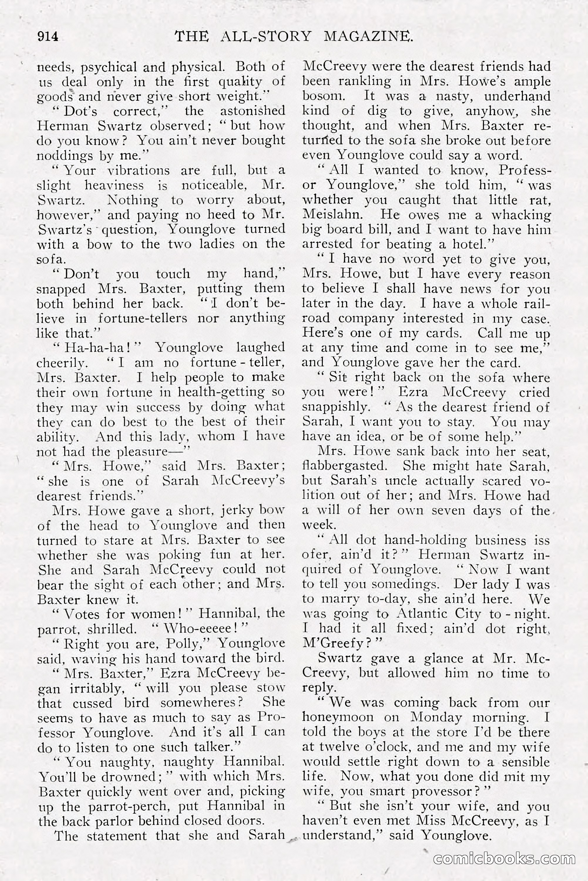 The All-Story Magazine, Dec 1913 — page 204 of 266