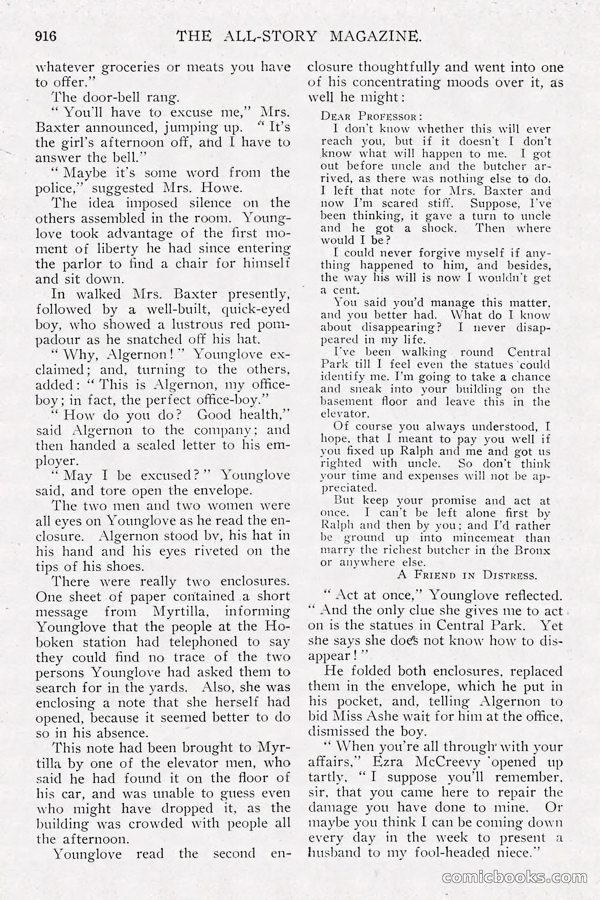 The All-Story Magazine, Dec 1913 — page 206 of 266