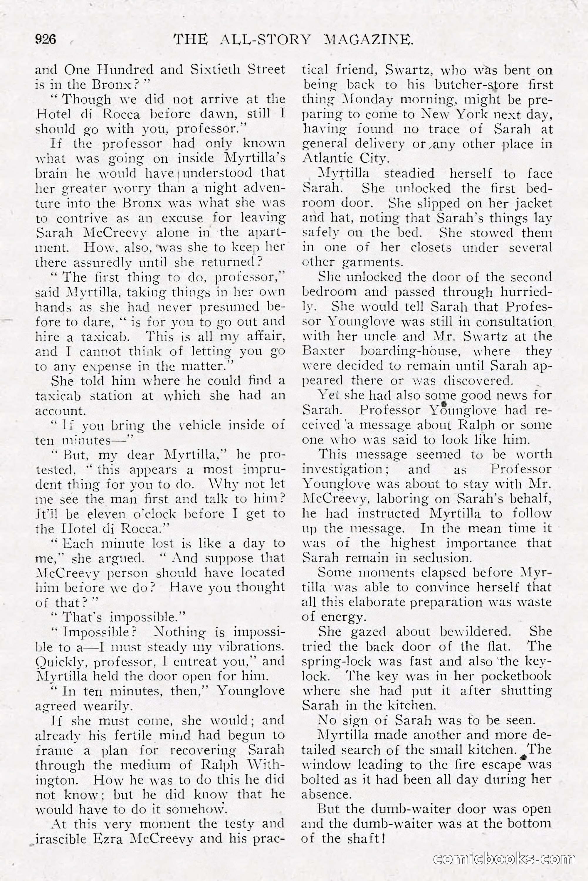 The All-Story Magazine, Dec 1913 — page 216 of 266