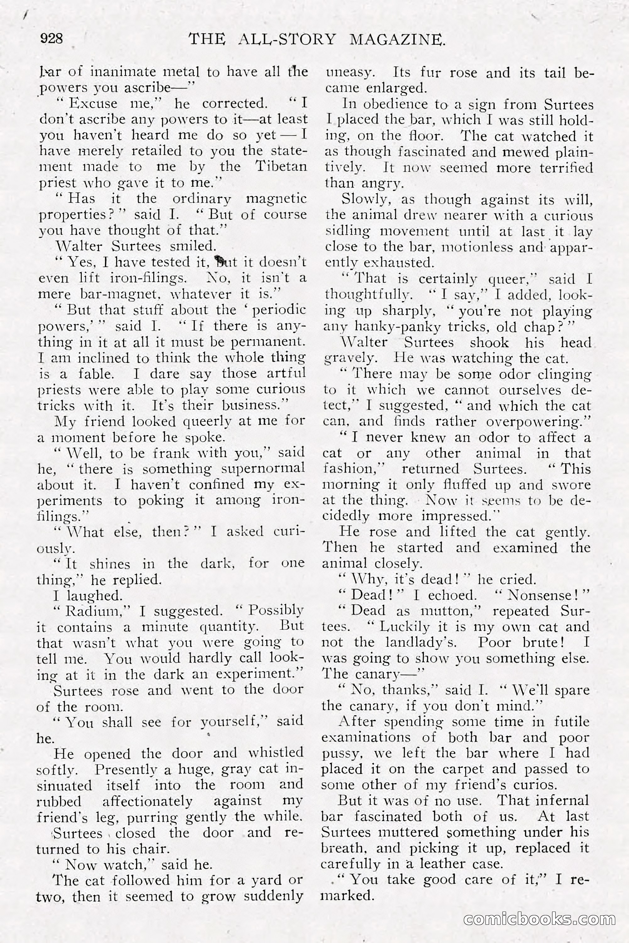 The All-Story Magazine, Dec 1913 — page 218 of 266