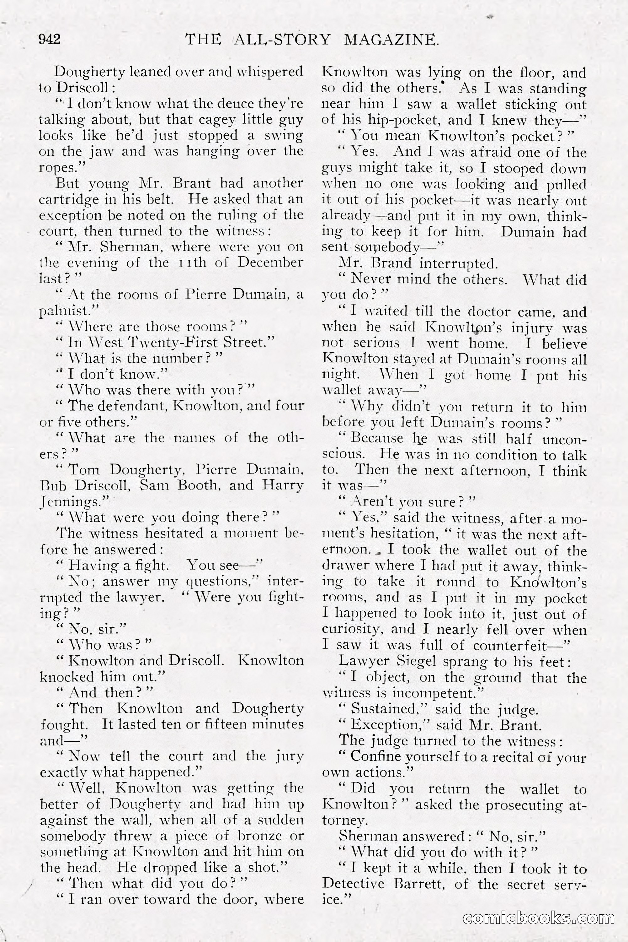 The All-Story Magazine, Dec 1913 — page 232 of 266