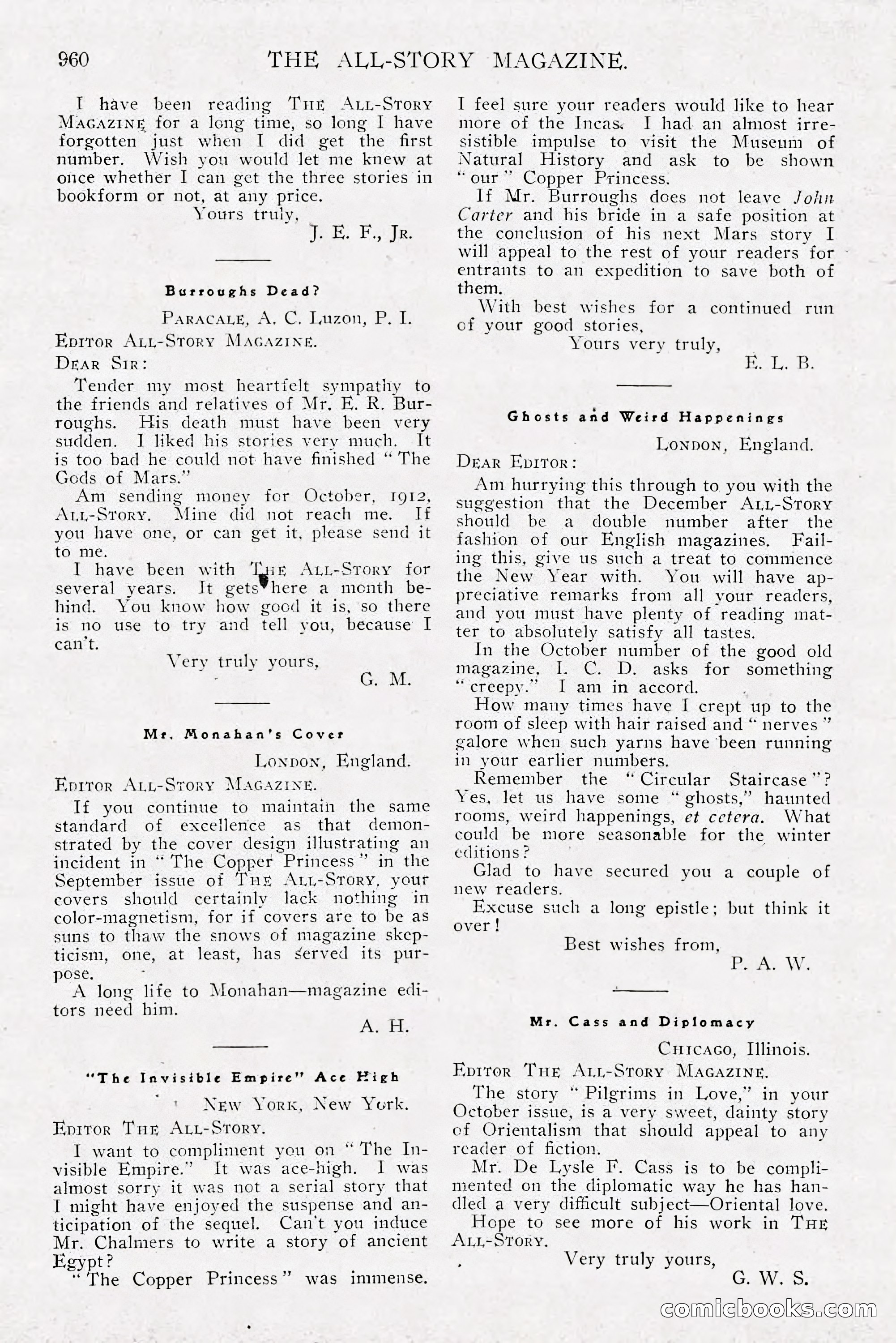 The All-Story Magazine, Dec 1913 — page 250 of 266