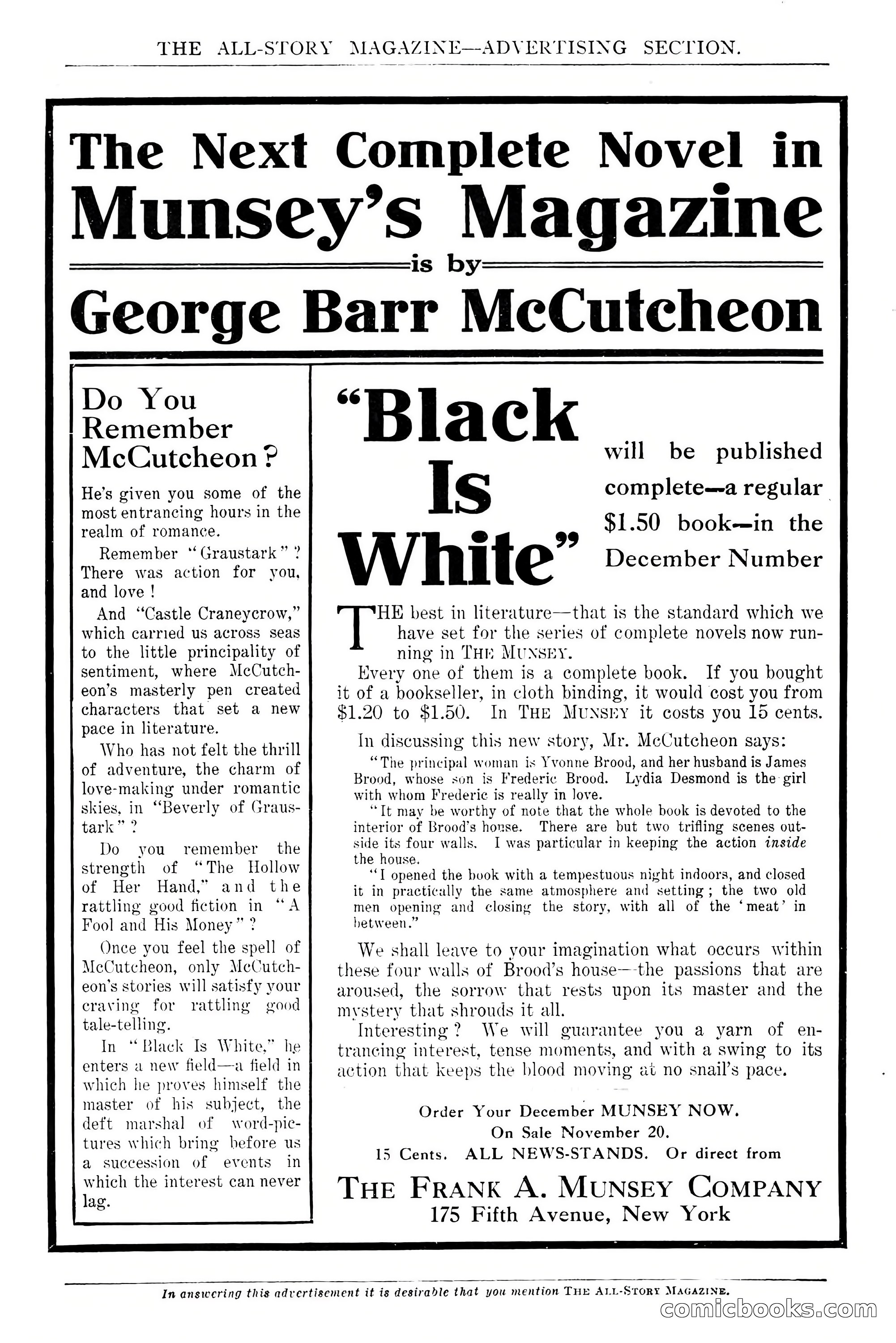 The All-Story Magazine, Dec 1913 — page 262 of 266