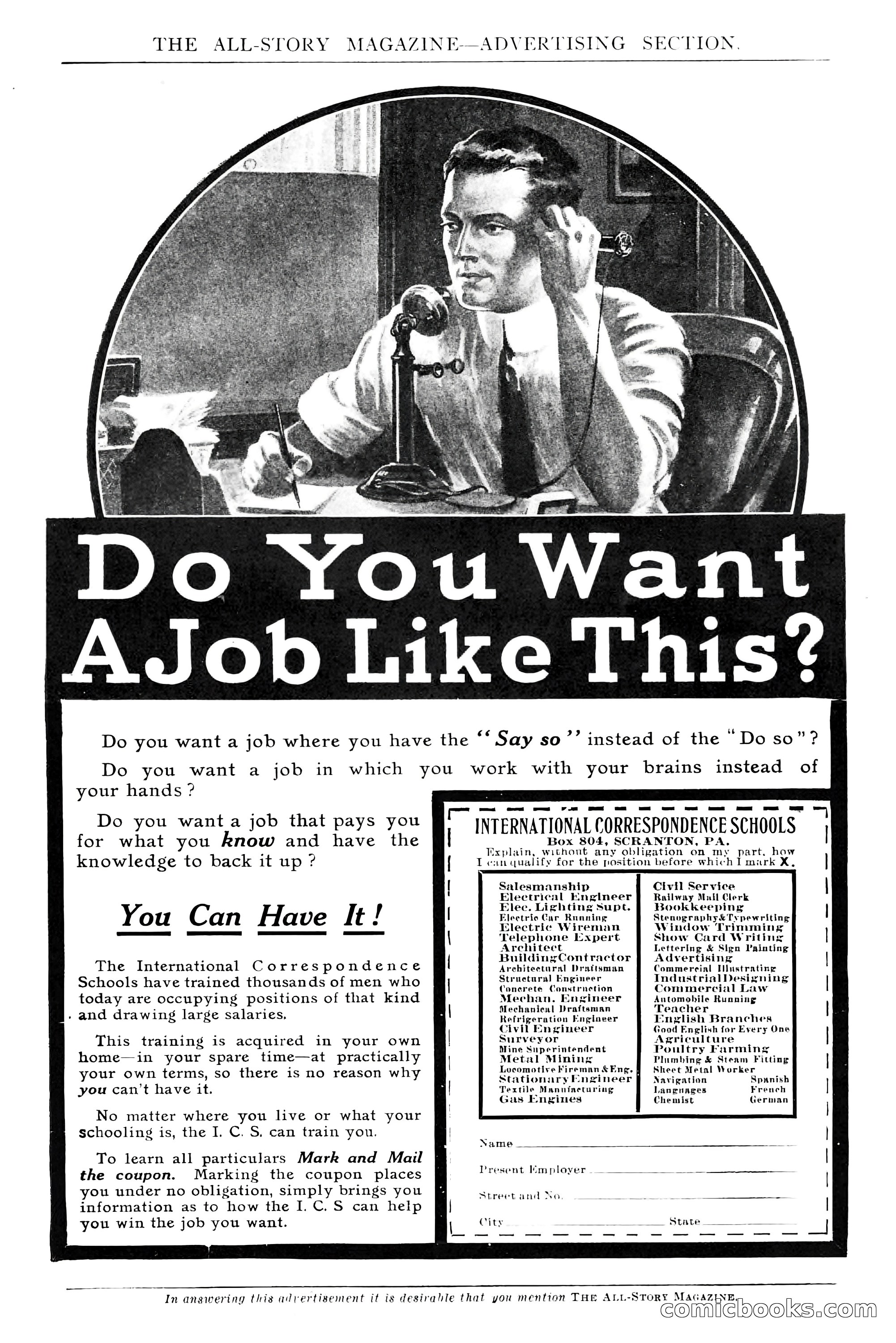 The All-Story Magazine, Dec 1913 — page 263 of 266