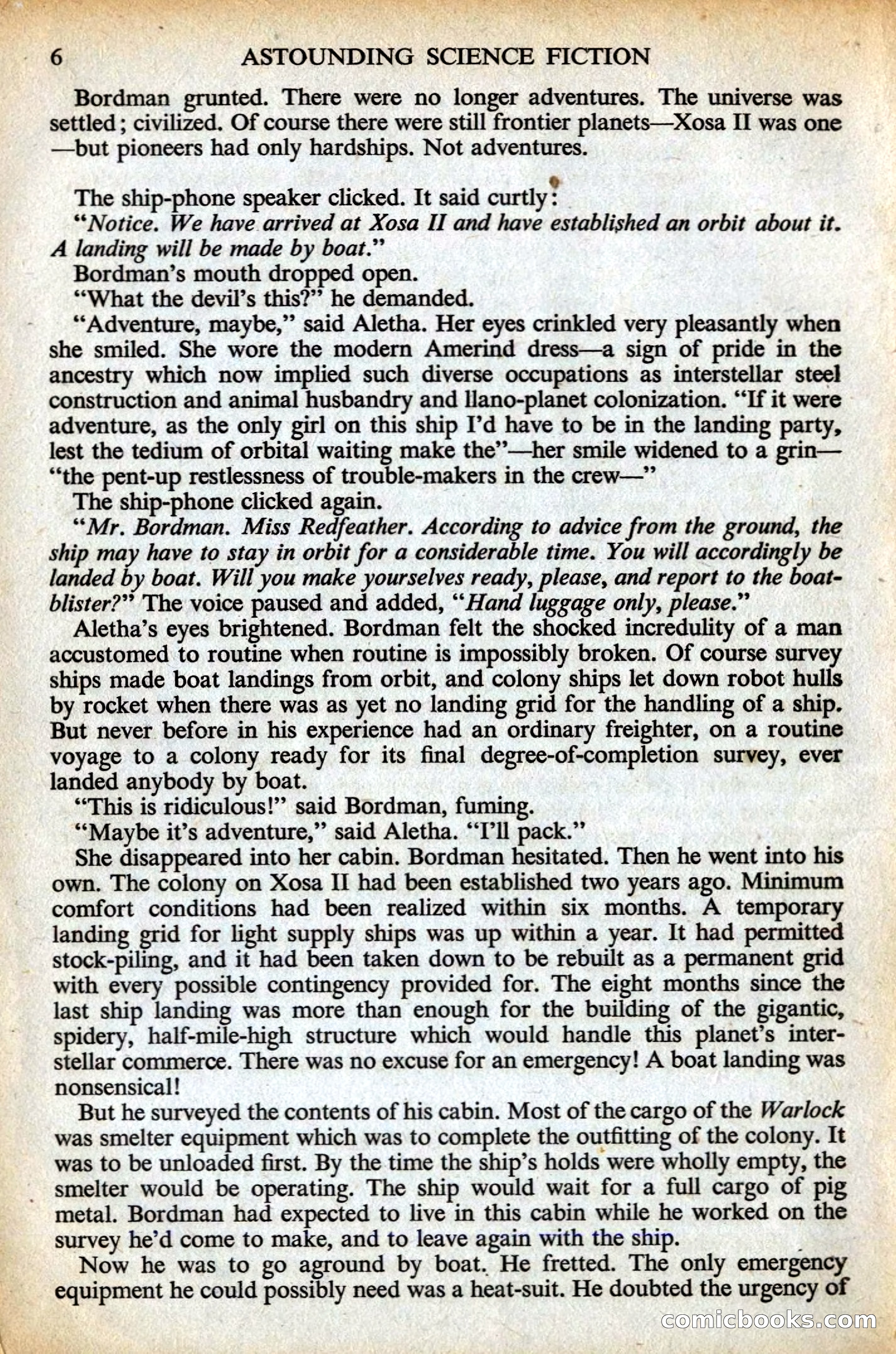 Astounding British Edition, May 1956 — page 8 of 132