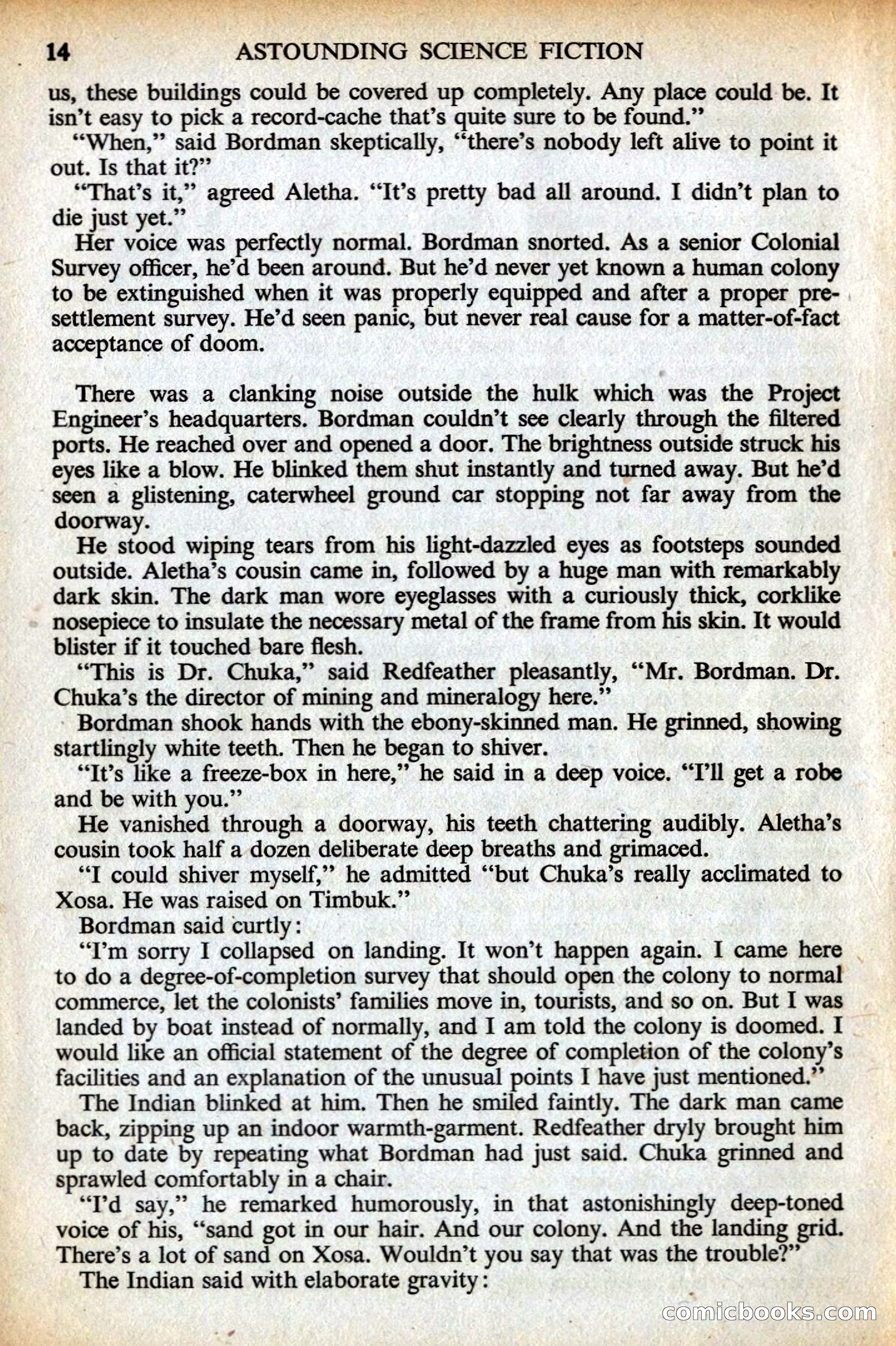 Astounding British Edition, May 1956 — page 16 of 132