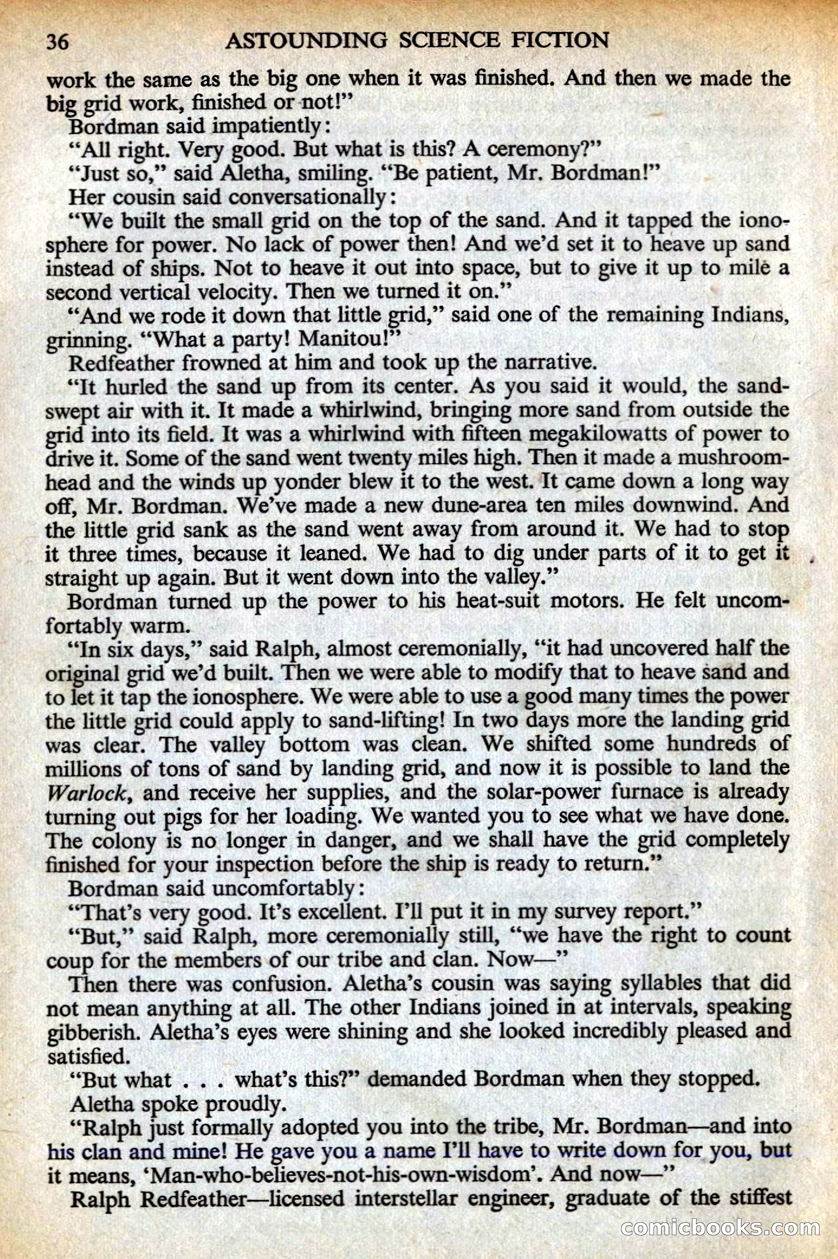 Astounding British Edition, May 1956 — page 38 of 132
