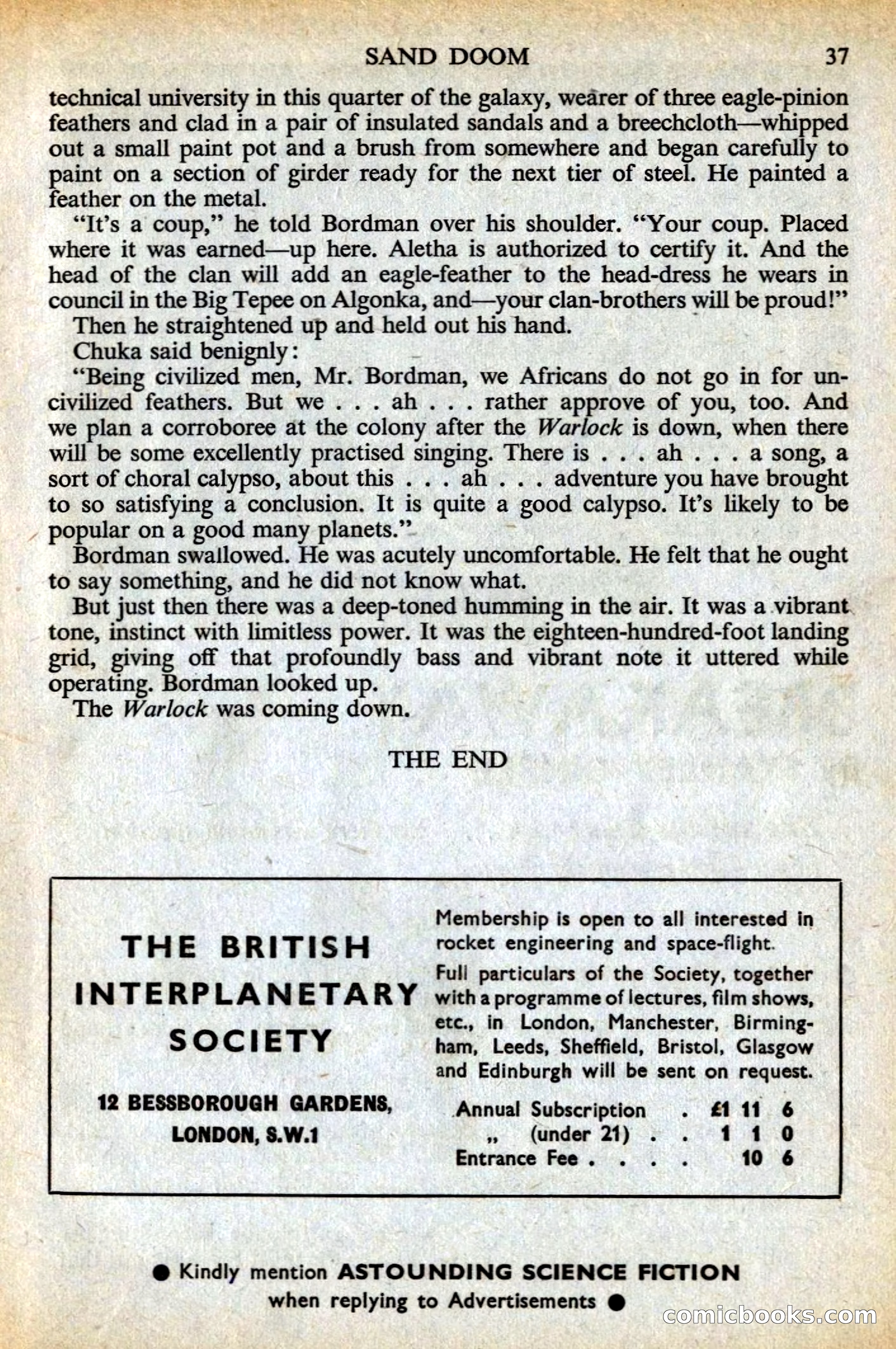 Astounding British Edition, May 1956 — page 39 of 132