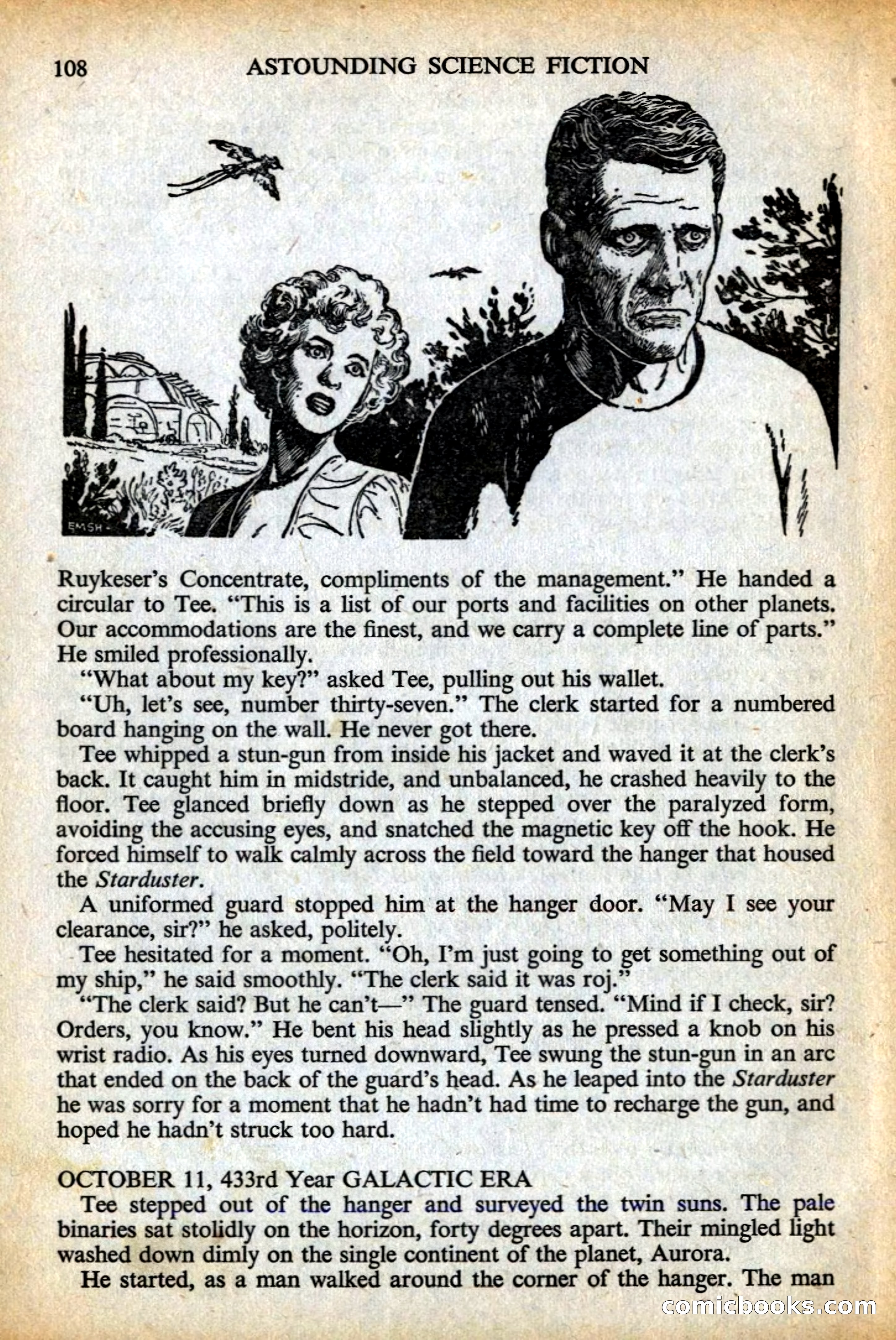 Astounding British Edition, May 1956 — page 110 of 132