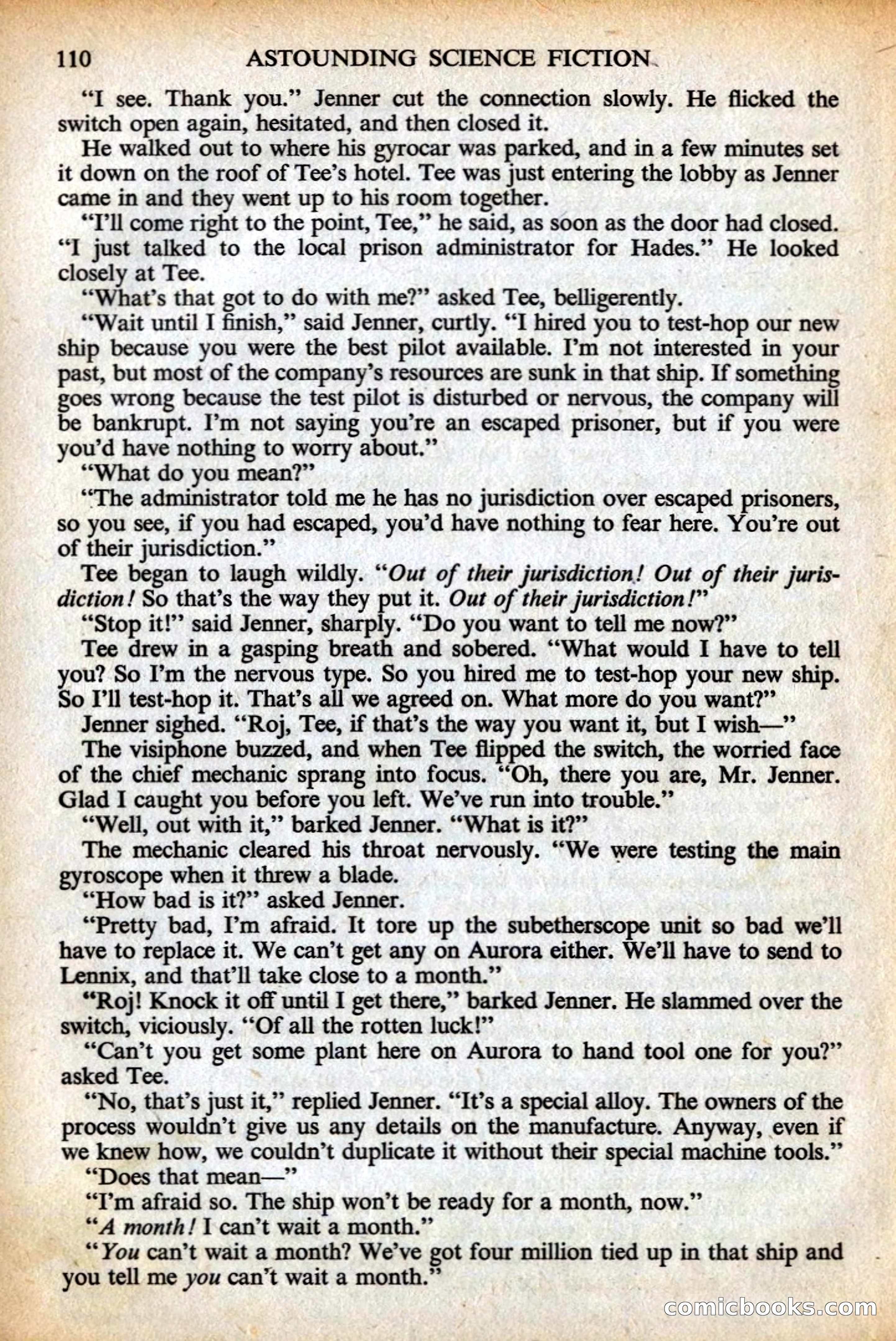 Astounding British Edition, May 1956 — page 112 of 132