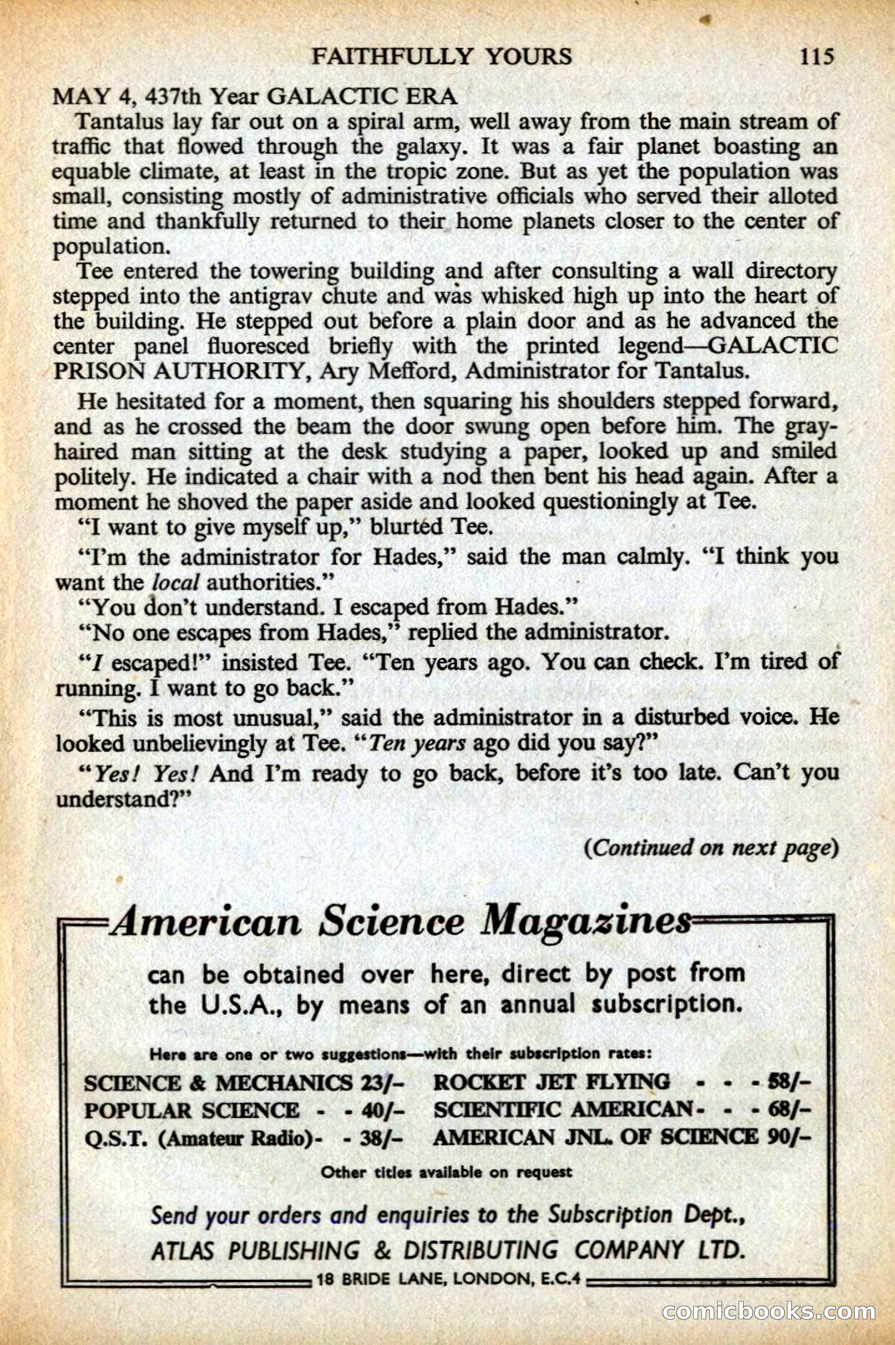 Astounding British Edition, May 1956 — page 117 of 132