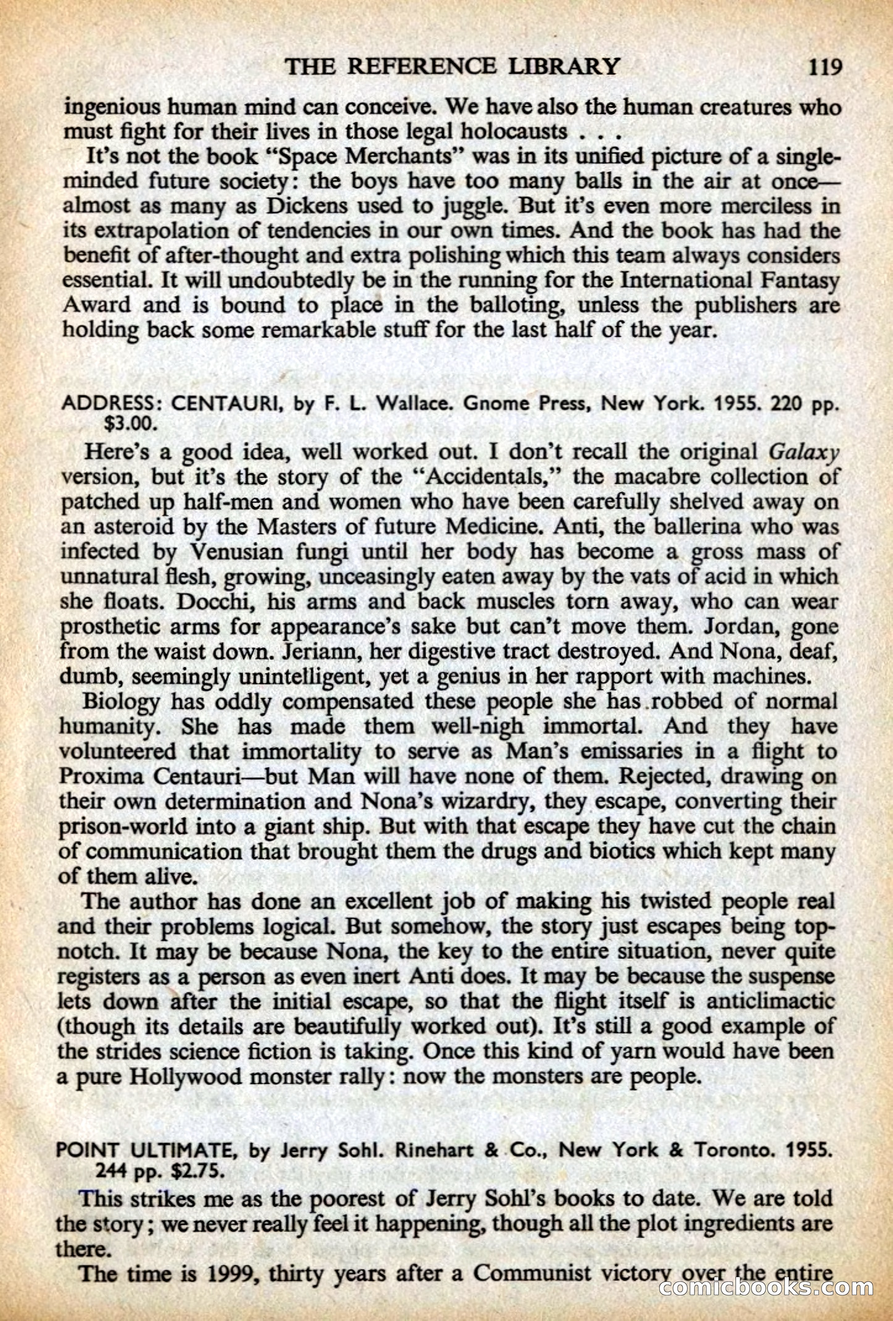 Astounding British Edition, May 1956 — page 121 of 132