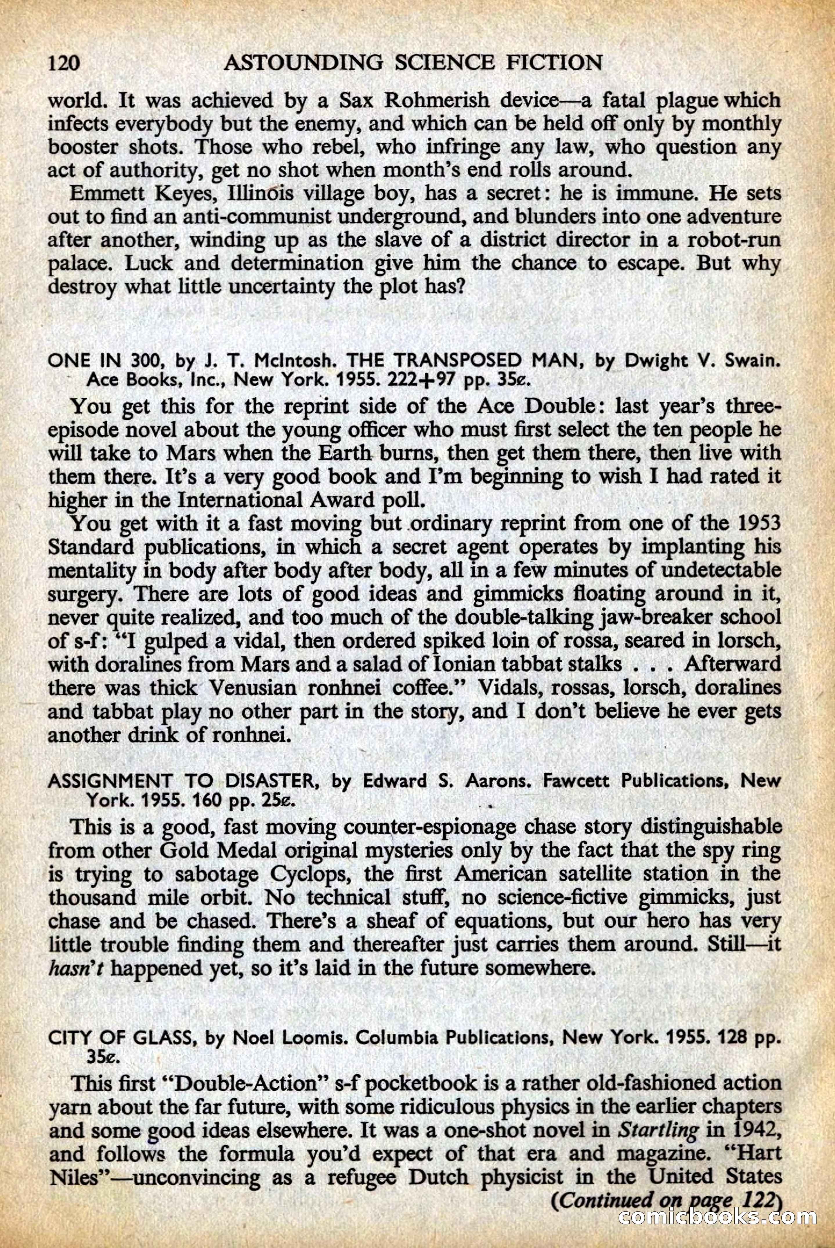 Astounding British Edition, May 1956 — page 122 of 132