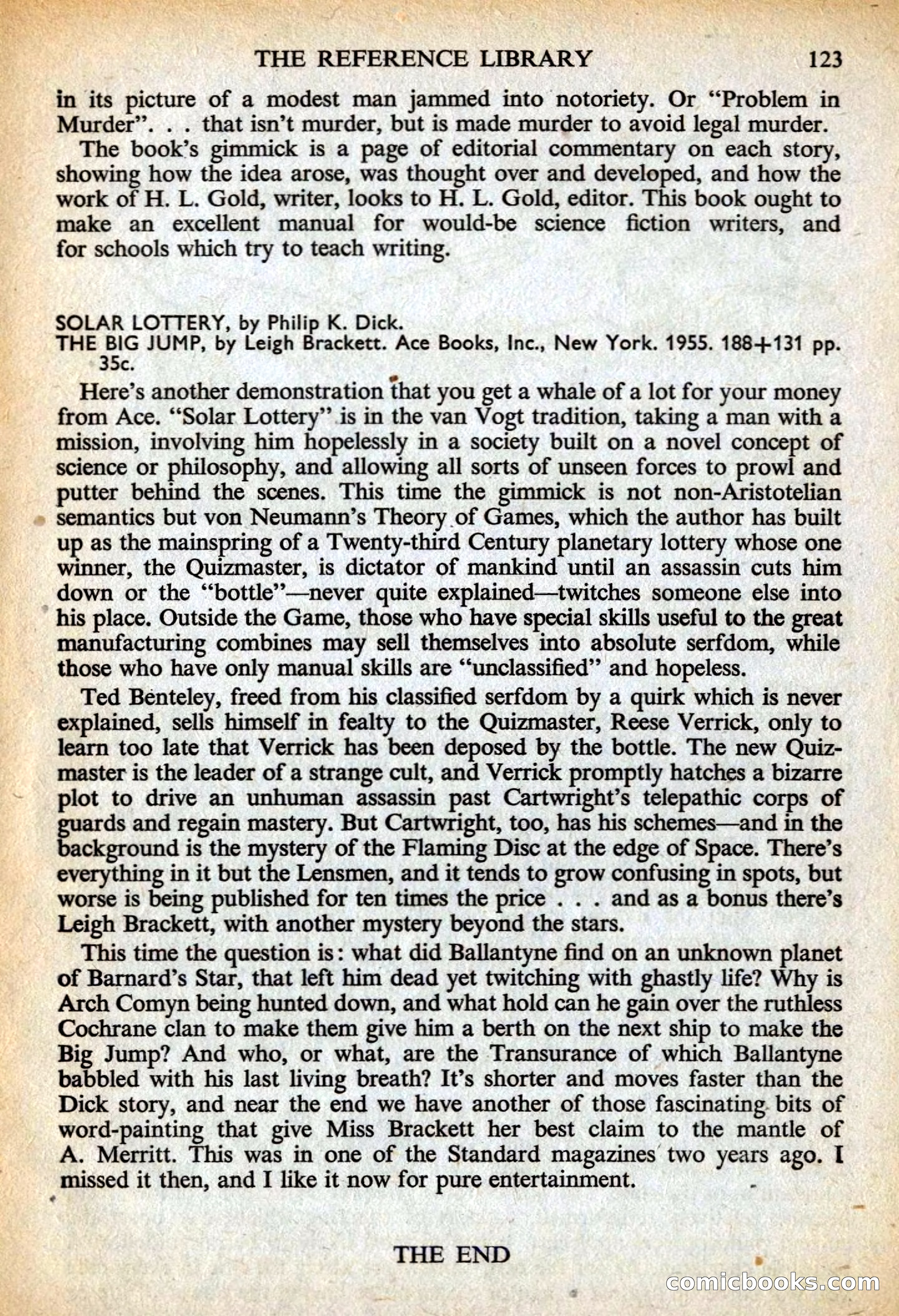 Astounding British Edition, May 1956 — page 125 of 132