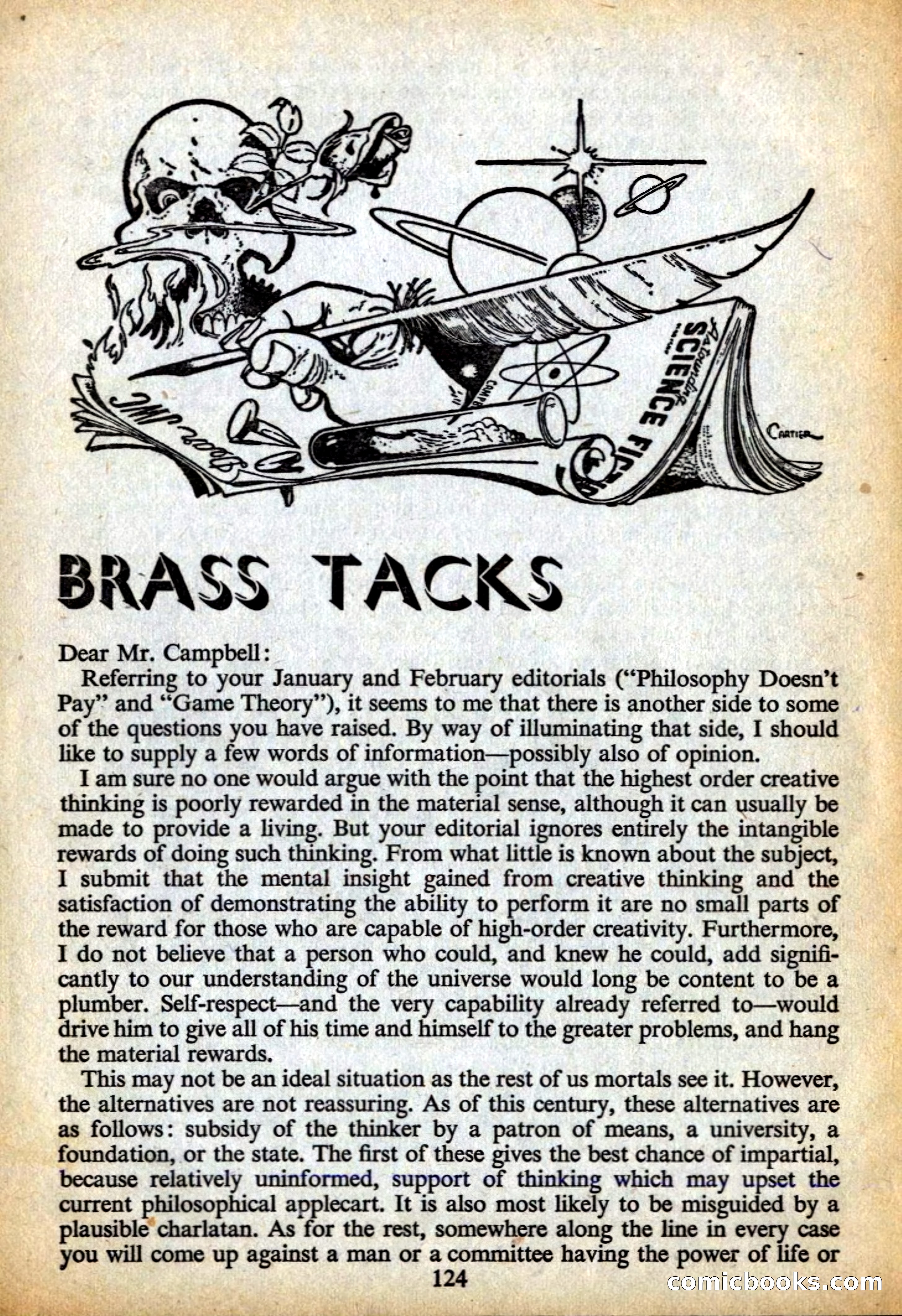 Astounding British Edition, May 1956 — page 126 of 132